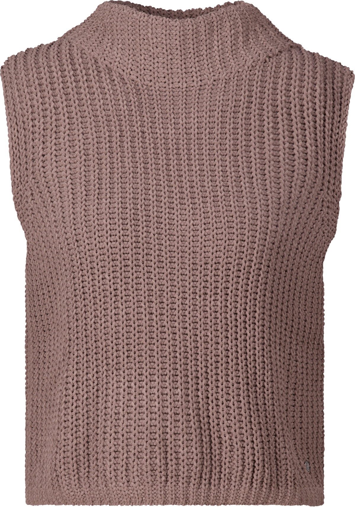 Monari Pull-over »Pullunder Basic Chenille« coupe régulière avec col montant