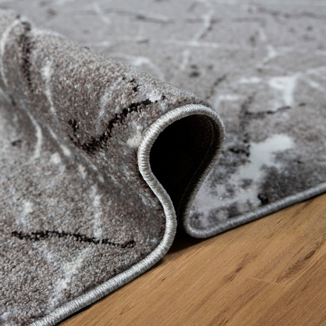 GOODproduct Teppich »Tjara« rechteckig 9 mm Höhe Marmor-Design, mit besonders weichem Flor, Kurzflor, dichte Qualität