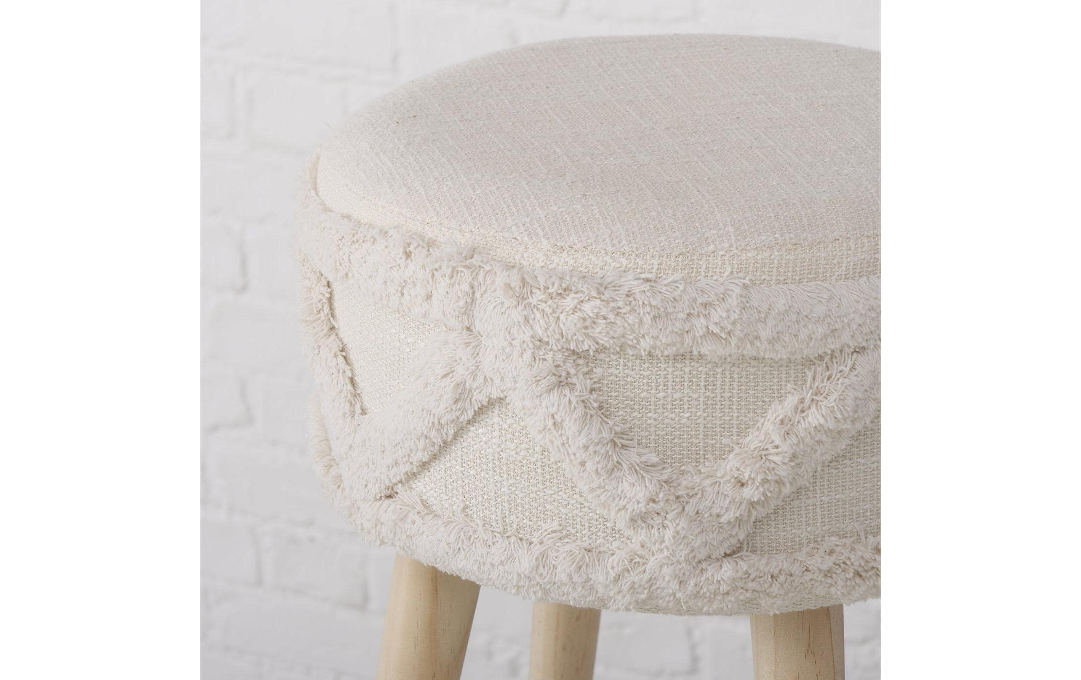 BOLTZE Hocker »Dali MDF/Kiefer, Natur/Cremeweiss«