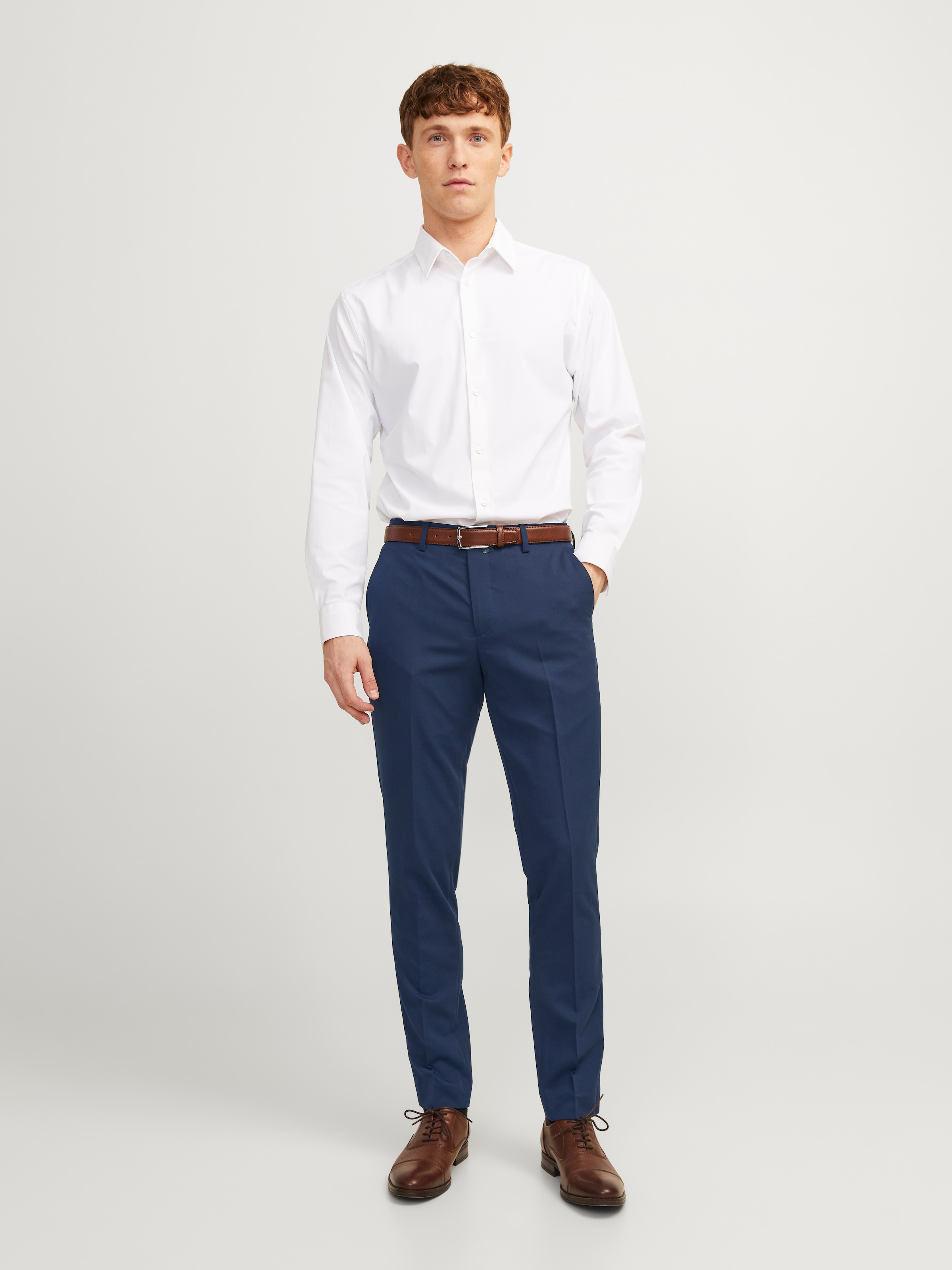 Jack & Jones »JPRFRANCO  Hose mit schmalem Bein und cleanem Look«  meliert, modisch, slim fit, Kunstfaser
