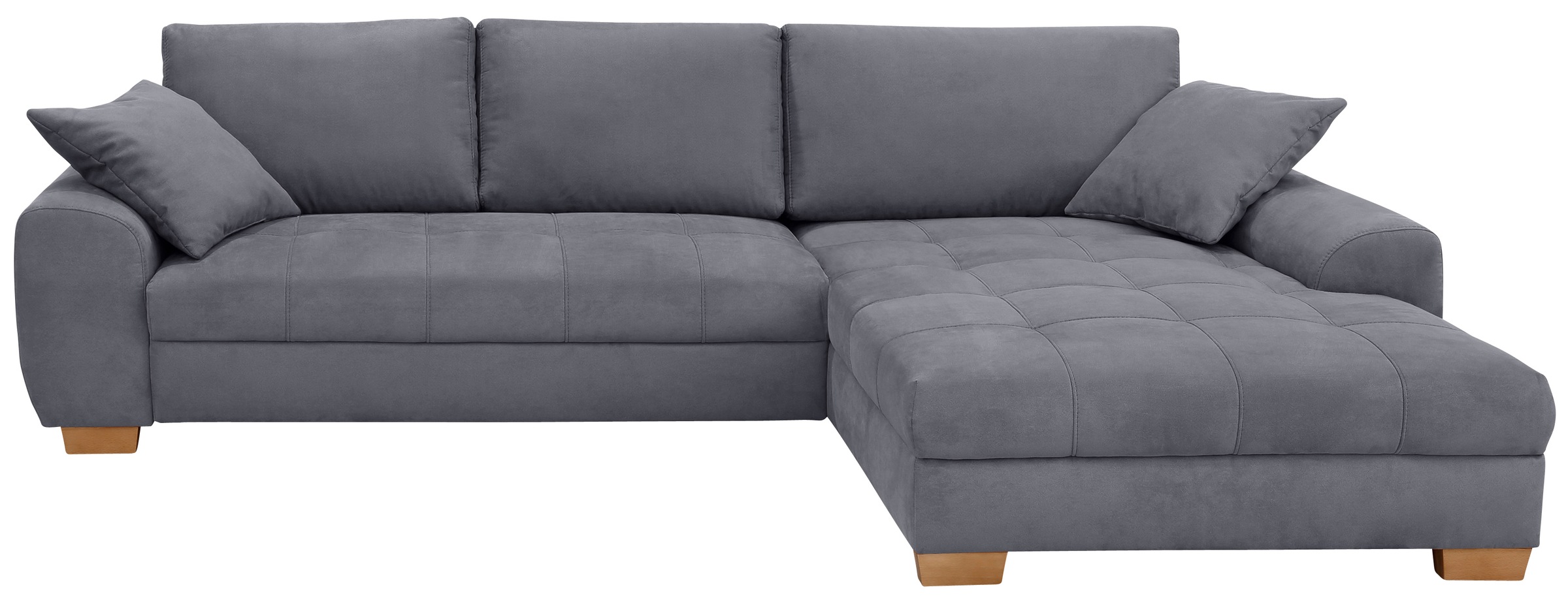 Image of Home affaire Ecksofa »Edelitz«, incl. Bettfunktion und Bettkasten, wahlweise im Aqua Clean-Stoff für leichte Reinigung mit Wasser oder nachhaltigem Strukturstoff, incl. 2 Armlehnkissen bei Ackermann Versand Schweiz