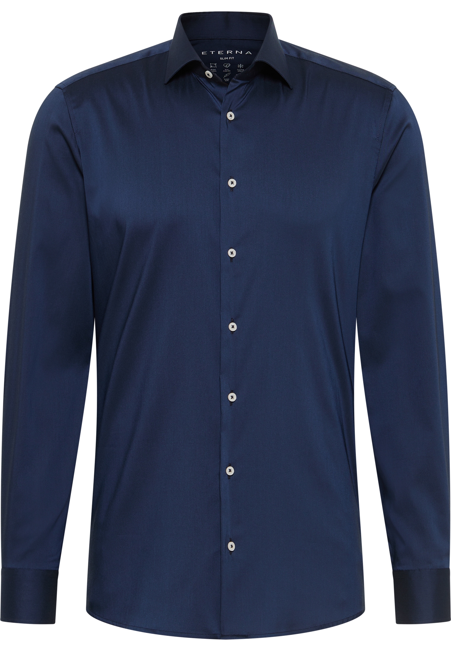 Eterna Langarmhemd »SLIM FIT«, EASY IRON (bügelleicht)