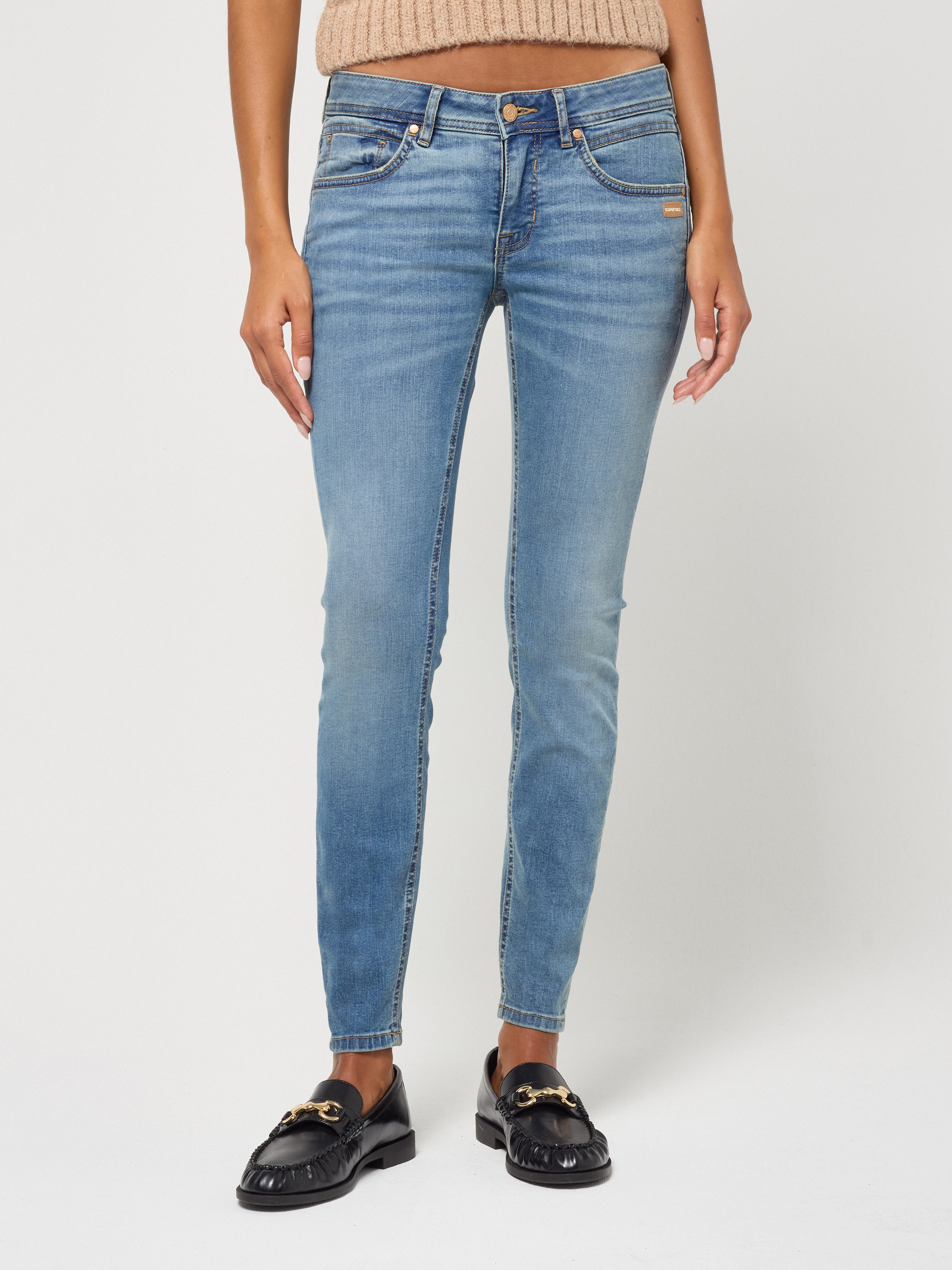 Image of GANG Skinny-fit-Jeans "94FAITH CROPPED" mit verkürzter Beinlänge