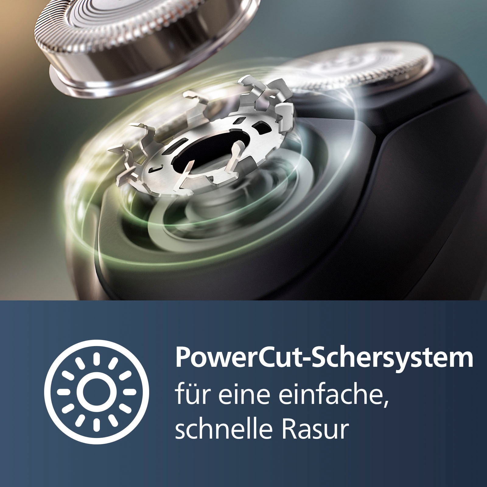 Philips Rasoirs électriques »Shaver Series 3000 S3143/00« 1 cuis Aufsätze Tondeuse de précision escamotable 5-dimensional bewegl. Flex-Scherköpfe, Schutzkappe