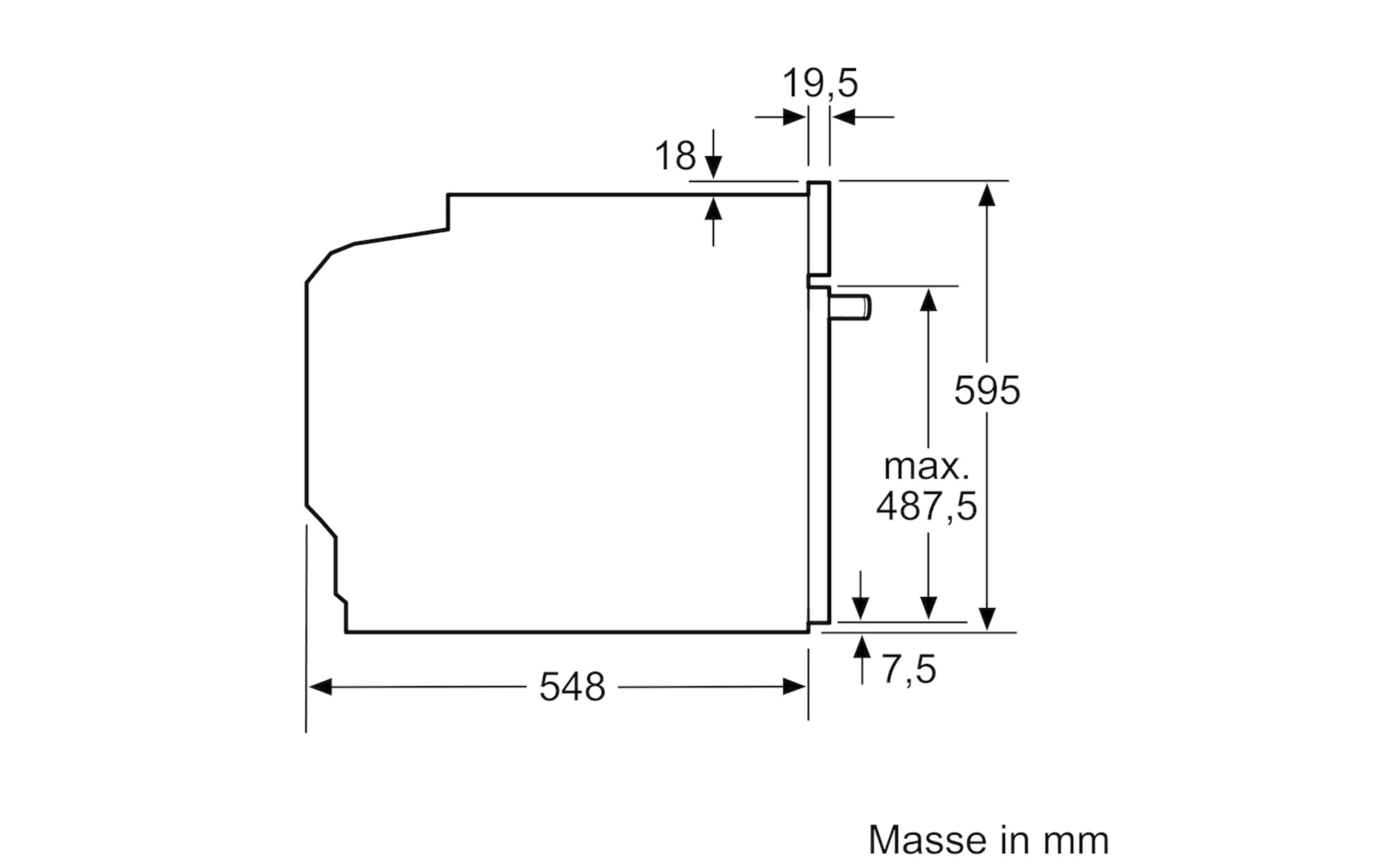 BOSCH Minibackofen »Einbaubackofen HBG634BB1 A+«