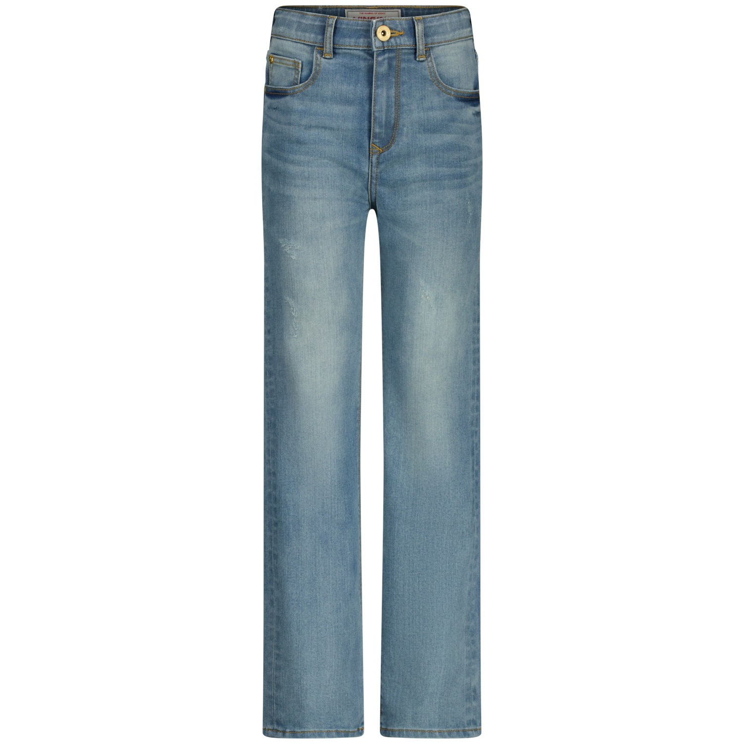 Vingino Jeans droit style 5 poches, avec stretch, pour filles