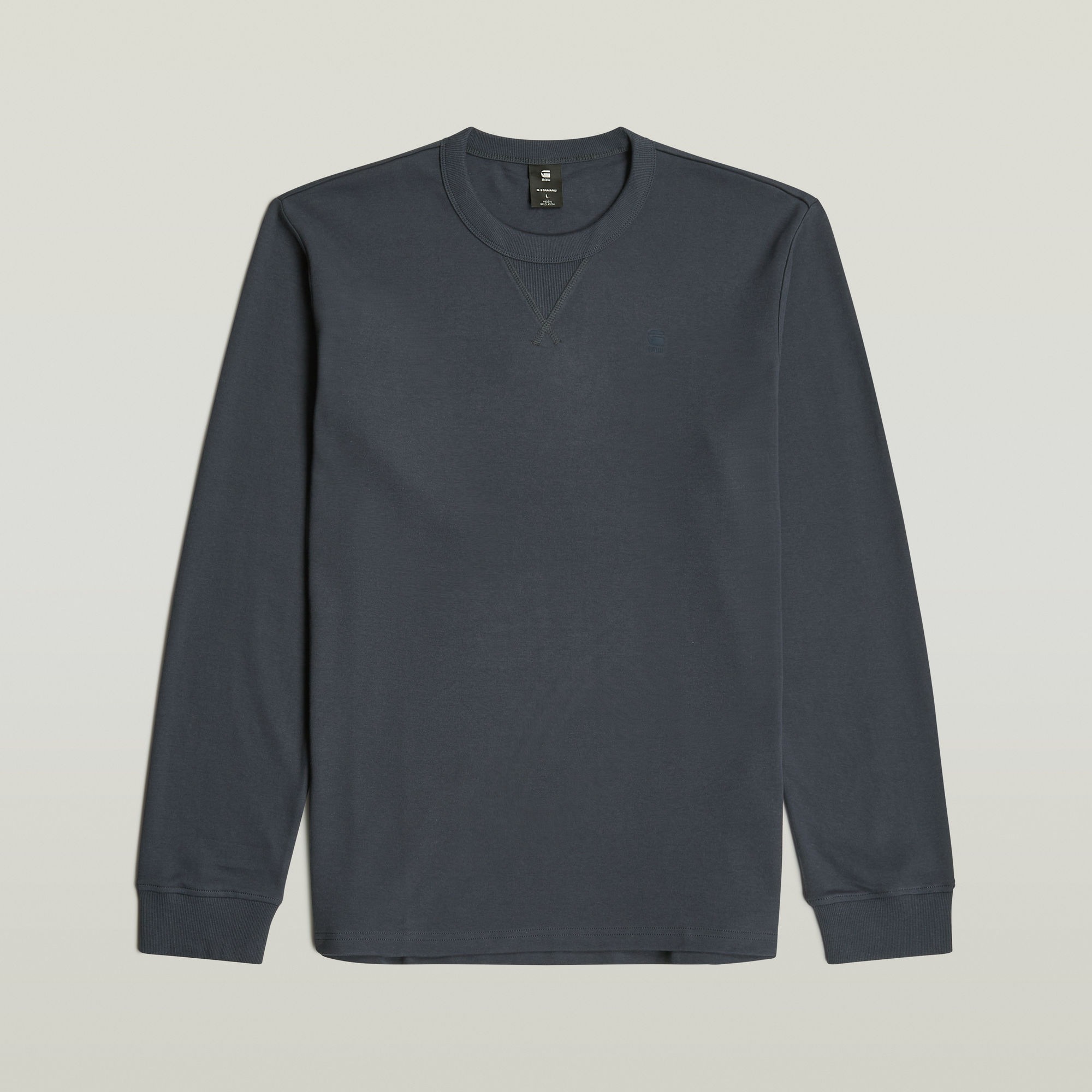 G-STAR Longsleeve »Nifous R« mit geripptem Einsatz vorne