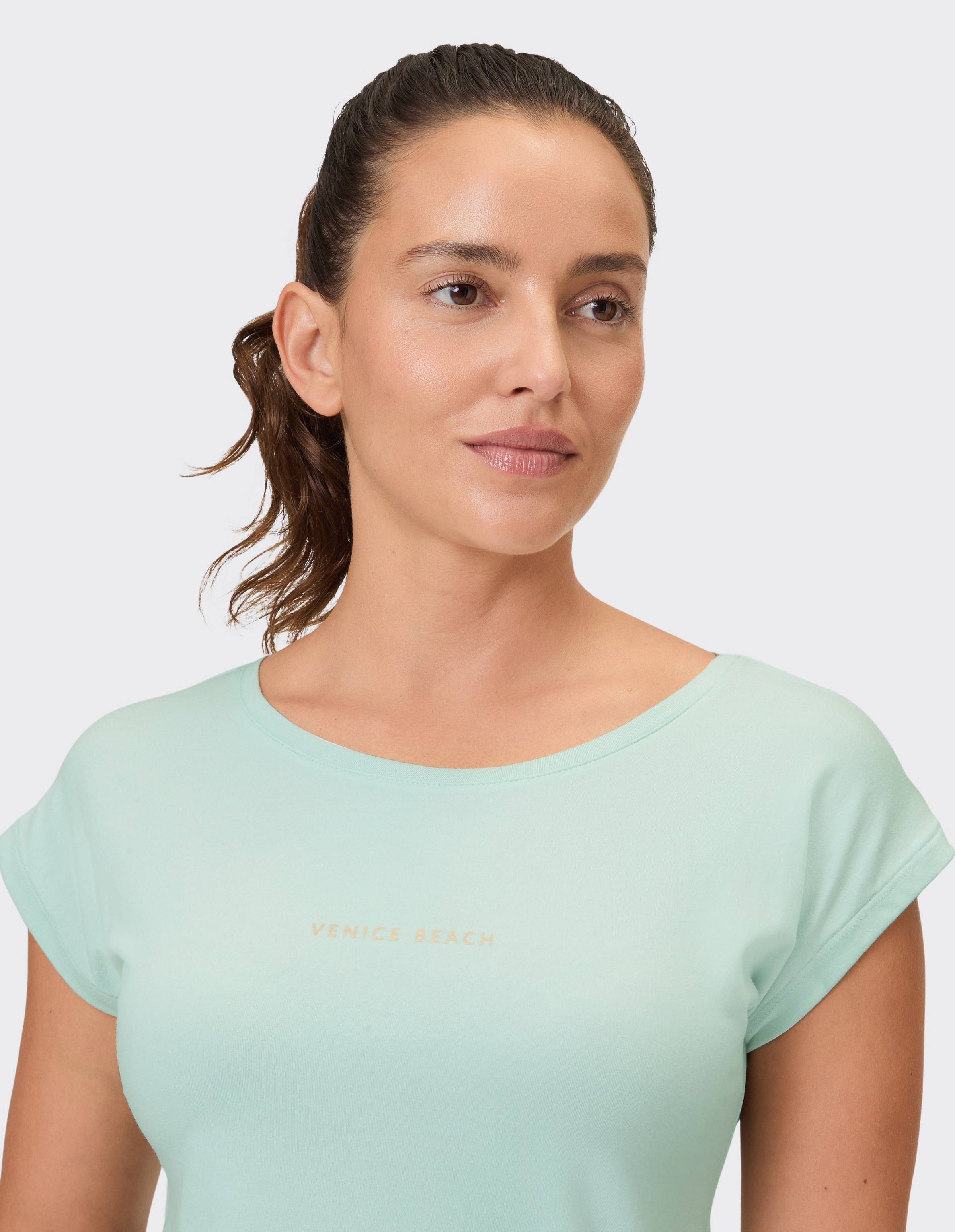 Venice Beach T-Shirt »T-SHIRT WONDER« mit Kurzarm, aus Baumwolle, Modal und Elasthan