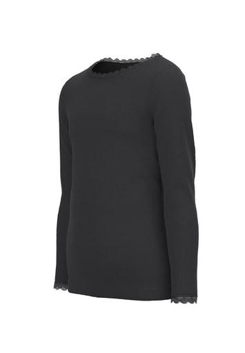 Name It Langarmshirt »NKFLITTE LS XSL TOP«, mit Strukturmuster