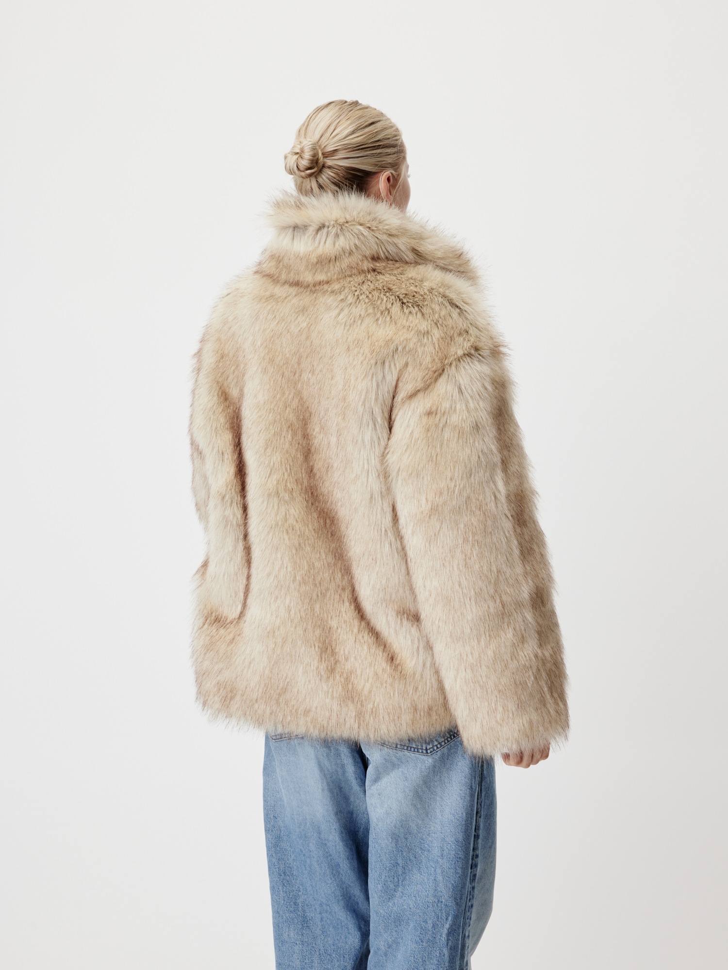LeGer Veste en fausse fourrure »Fergie, LeGer by Lena Gercke« ohne Kapuze Regular fit mit Rundhalsausschnitt