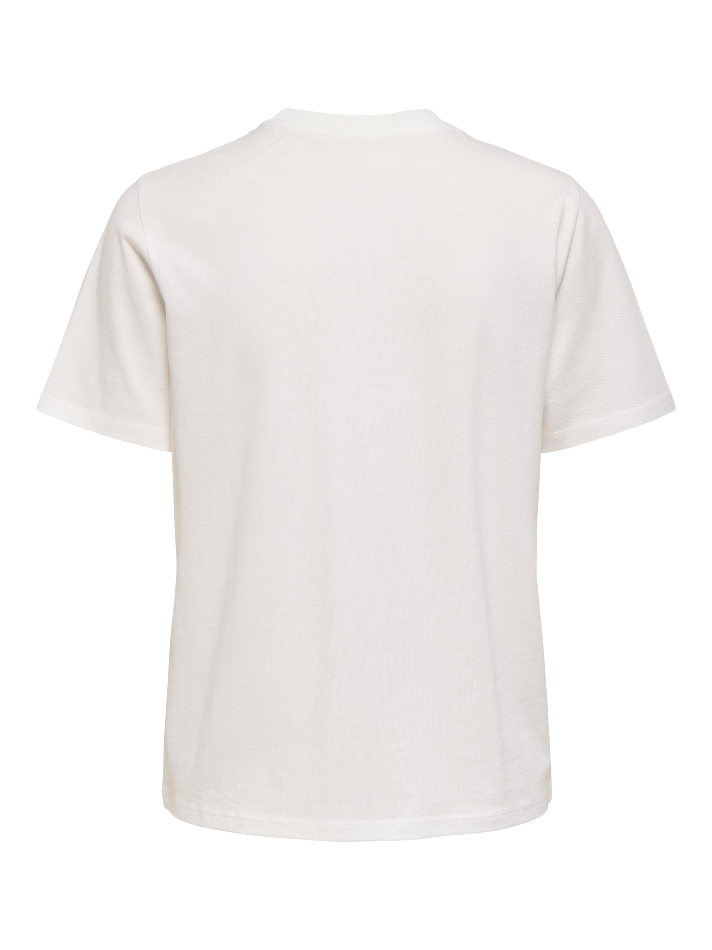ONLY Kurzarmshirt »ONLPARKER S/S O-NECK BLING TOP BOX JRS« Materialmix, regular fit, Rundhals, mit Strass-Stein Detail