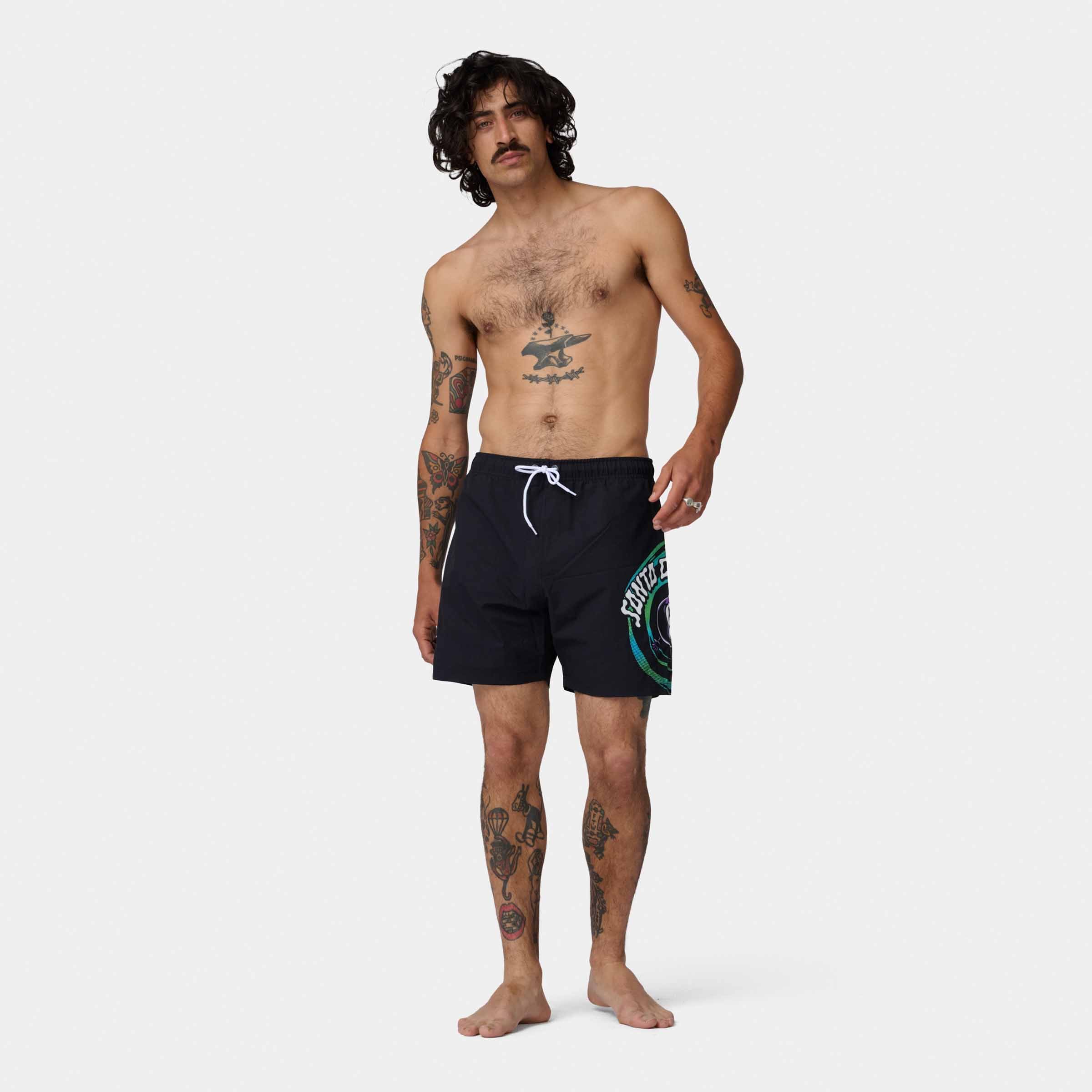 Santa Cruz Short de bain »WINKOWSKI VERTIGO SWIMSHORTS« für sportliche Aktivitäten, leichtes Polyester, sportlicher Stil