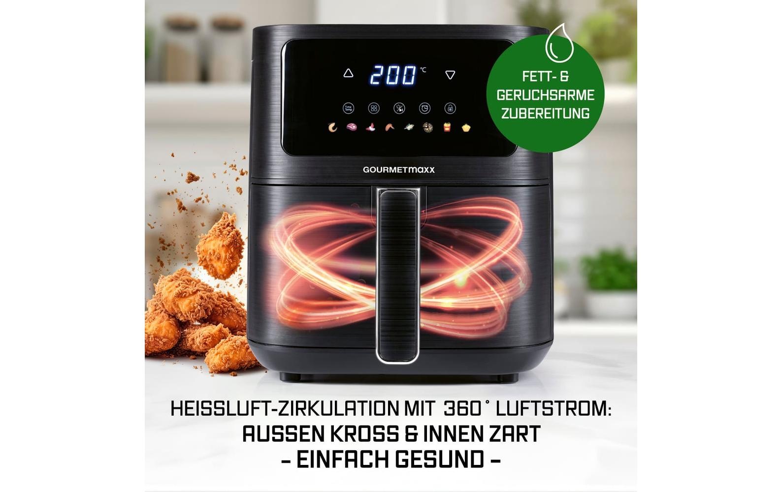 GOURMETmaxx Heissluftfritteuse »AirGenius S 4,5 l«, 1500 W