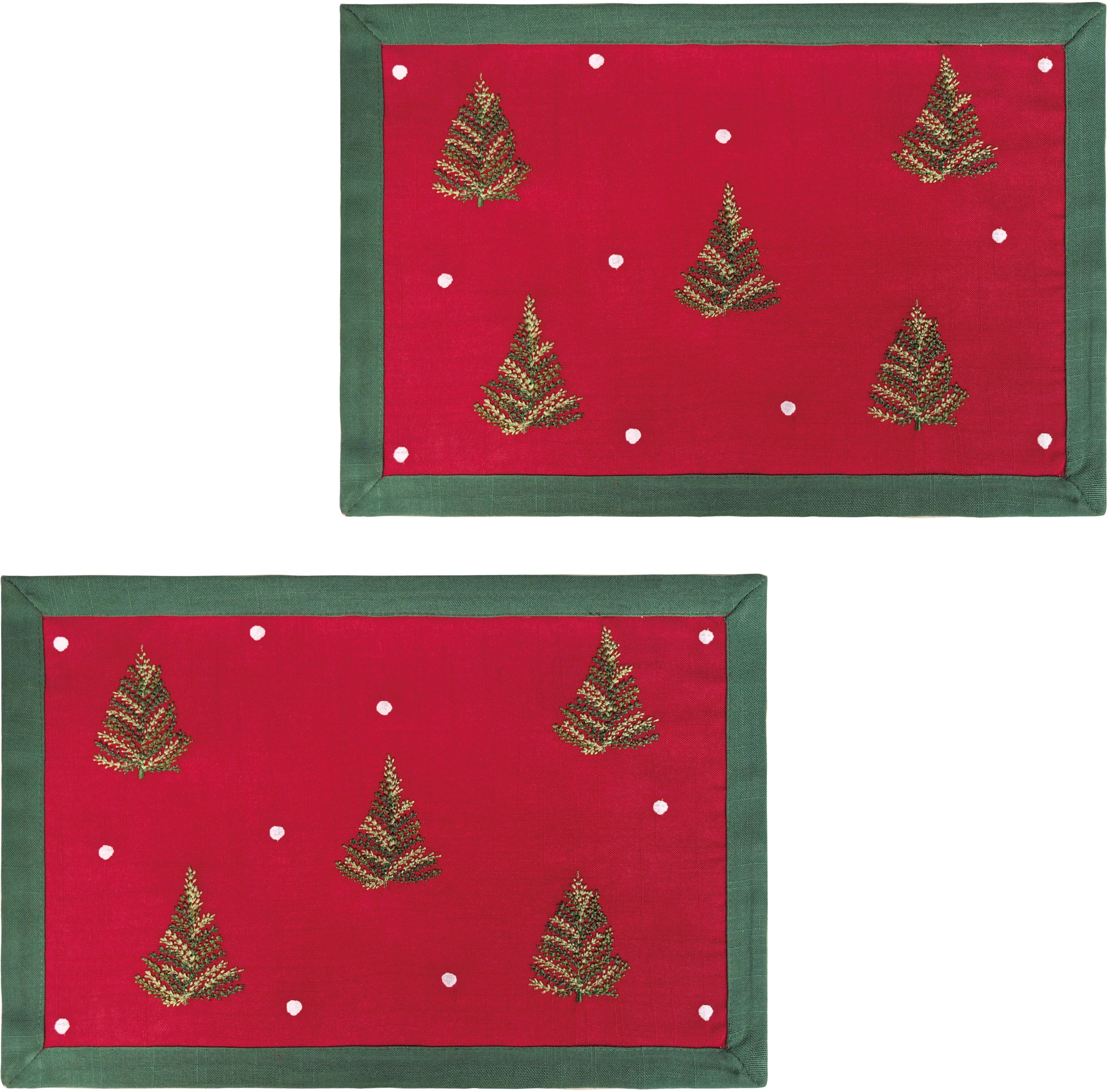 Image of GOODproduct Platzset "Josselin" Weihnachtlich, festlich, 2er Set, Wohnzimmer, Esszimmer