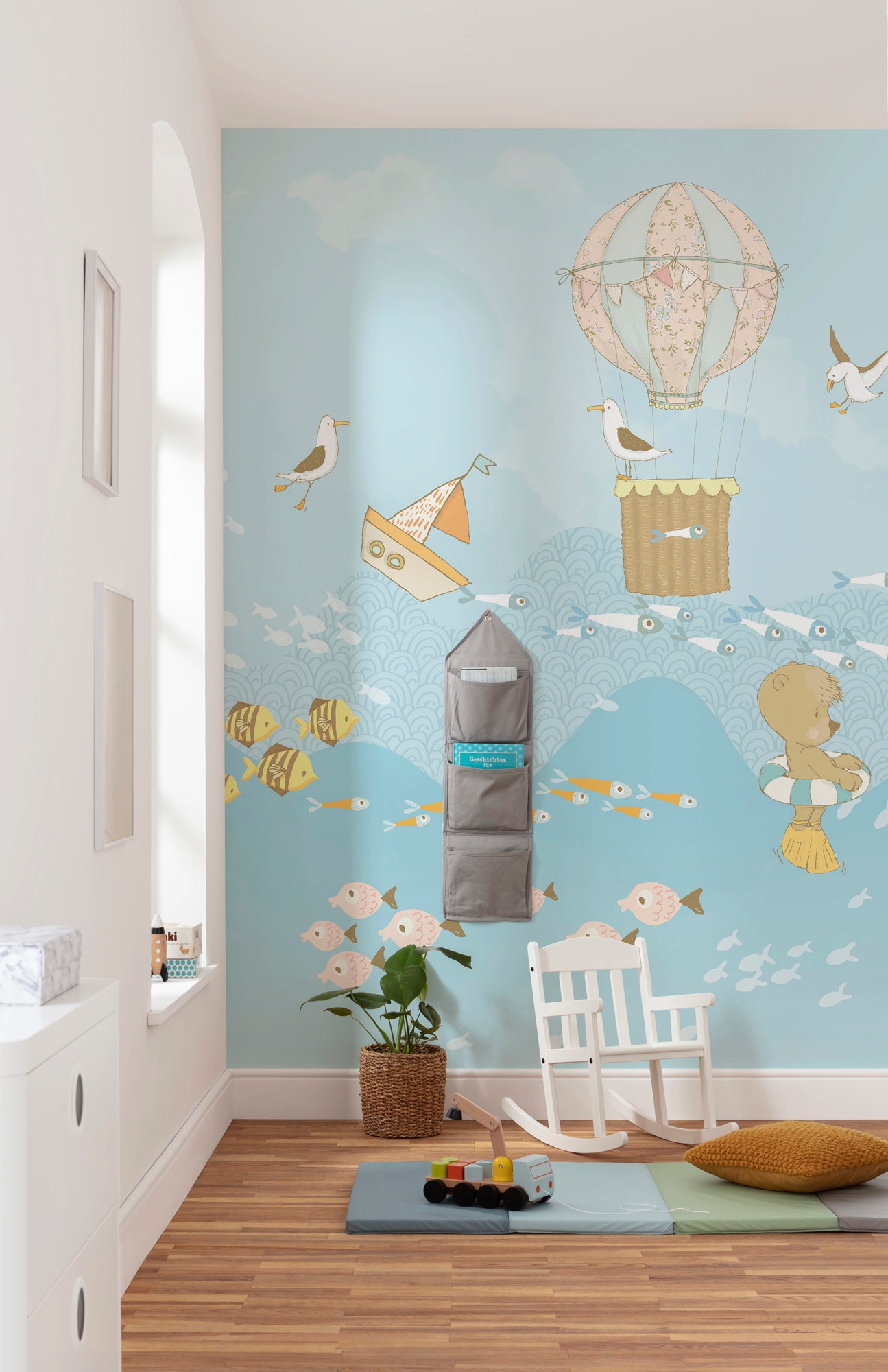 Komar Vliestapete »Digitaldruck Vlies - Wavy Venture - Grösse 200 x 250 cm«, bedruckt, Wohnzimmer, Schlafzimmer