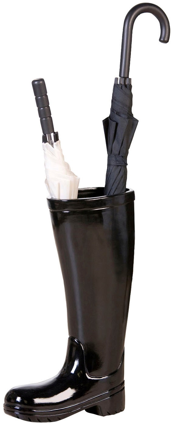 Image of Casablanca by Gilde Schirmständer "Schirmständer Gummistiefel Stiefel schwarz H. 45 cm"