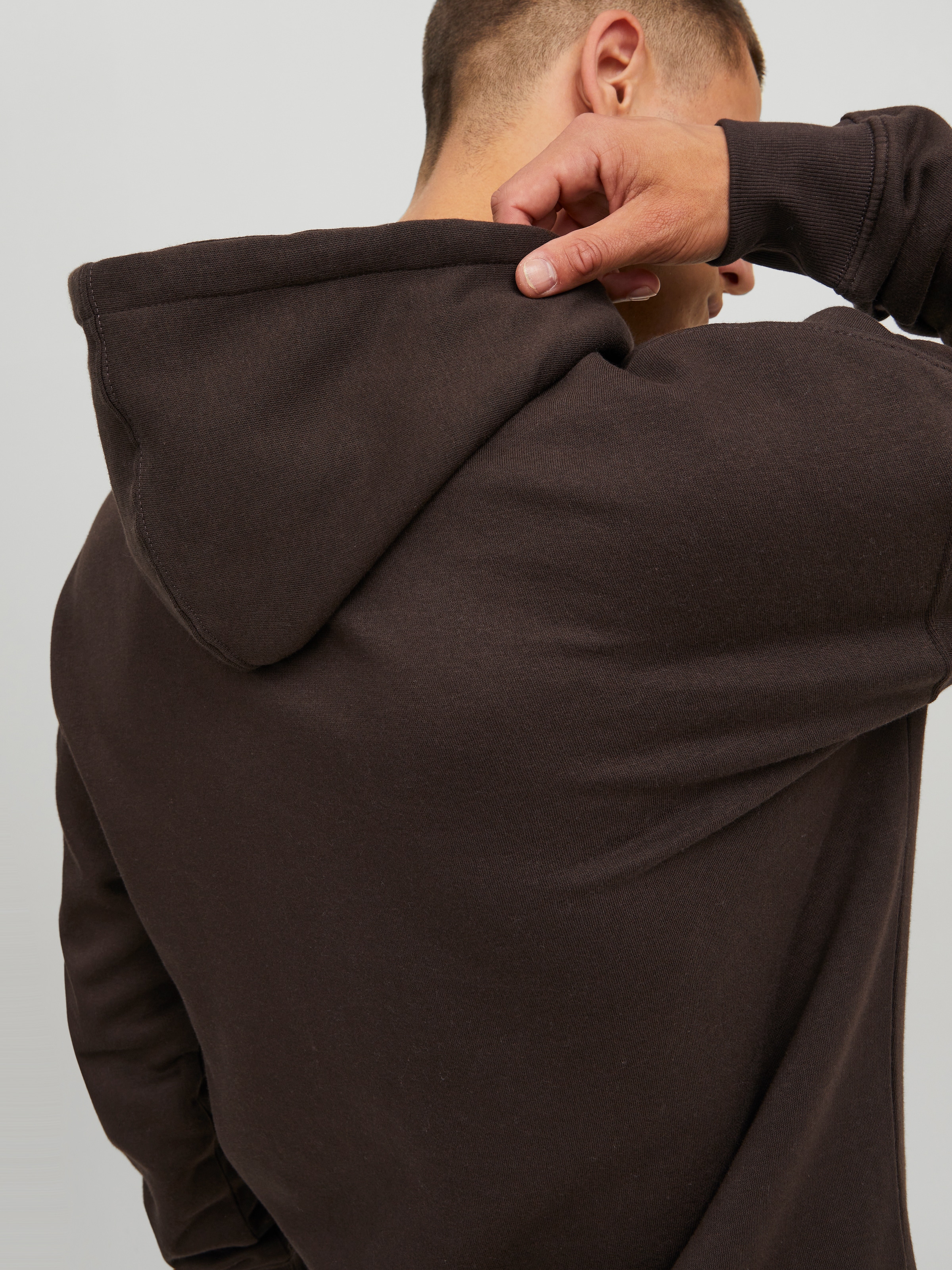 Jack & Jones Sweat à capuche »JJESTAR BASIC SWEAT HOOD NOOS«, mit Rippbündchen
