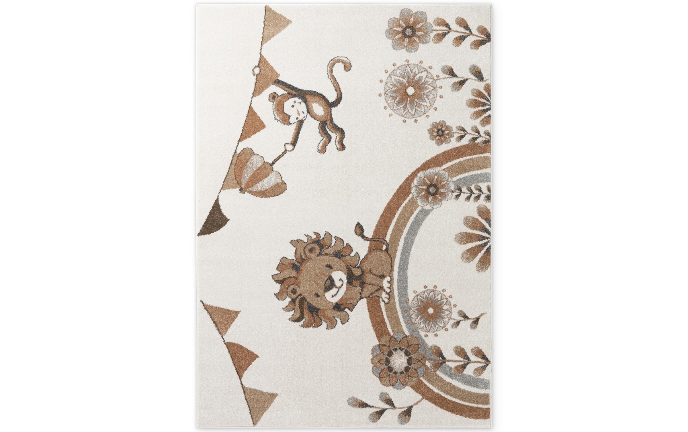 Villeroy & Boch Kinderteppich »Roar like a Lion Summer Party Teppich« rechteckig 9 mm Höhe Spielteppich weich, Kinderzimmer, Boho Kids Spielunterlage, Tieremotiv