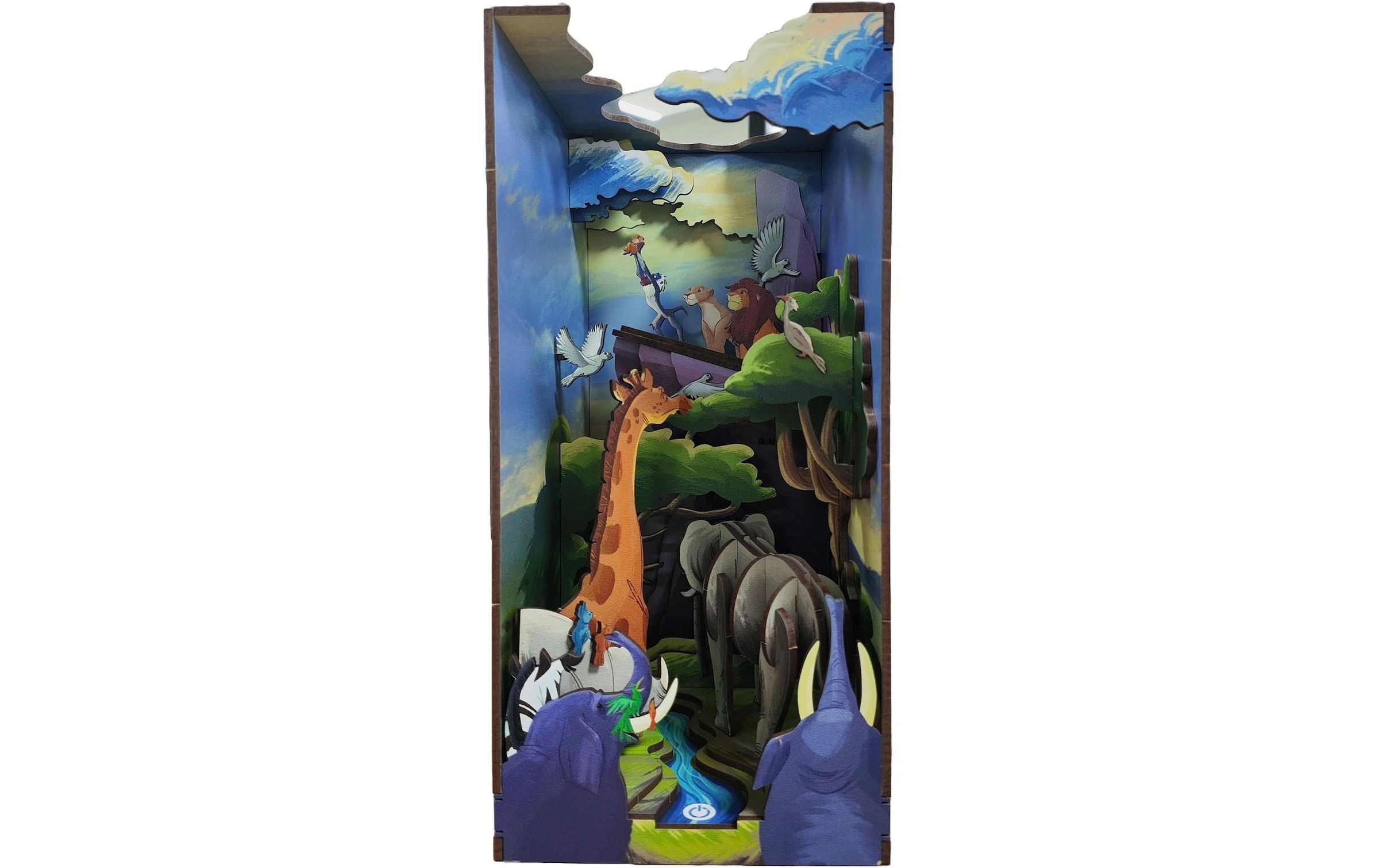 Revell® Modellbausatz »Book Nook, Tiny Adventures Disney König der Löwen« Buchstütze; mit LED-Beleuchtung