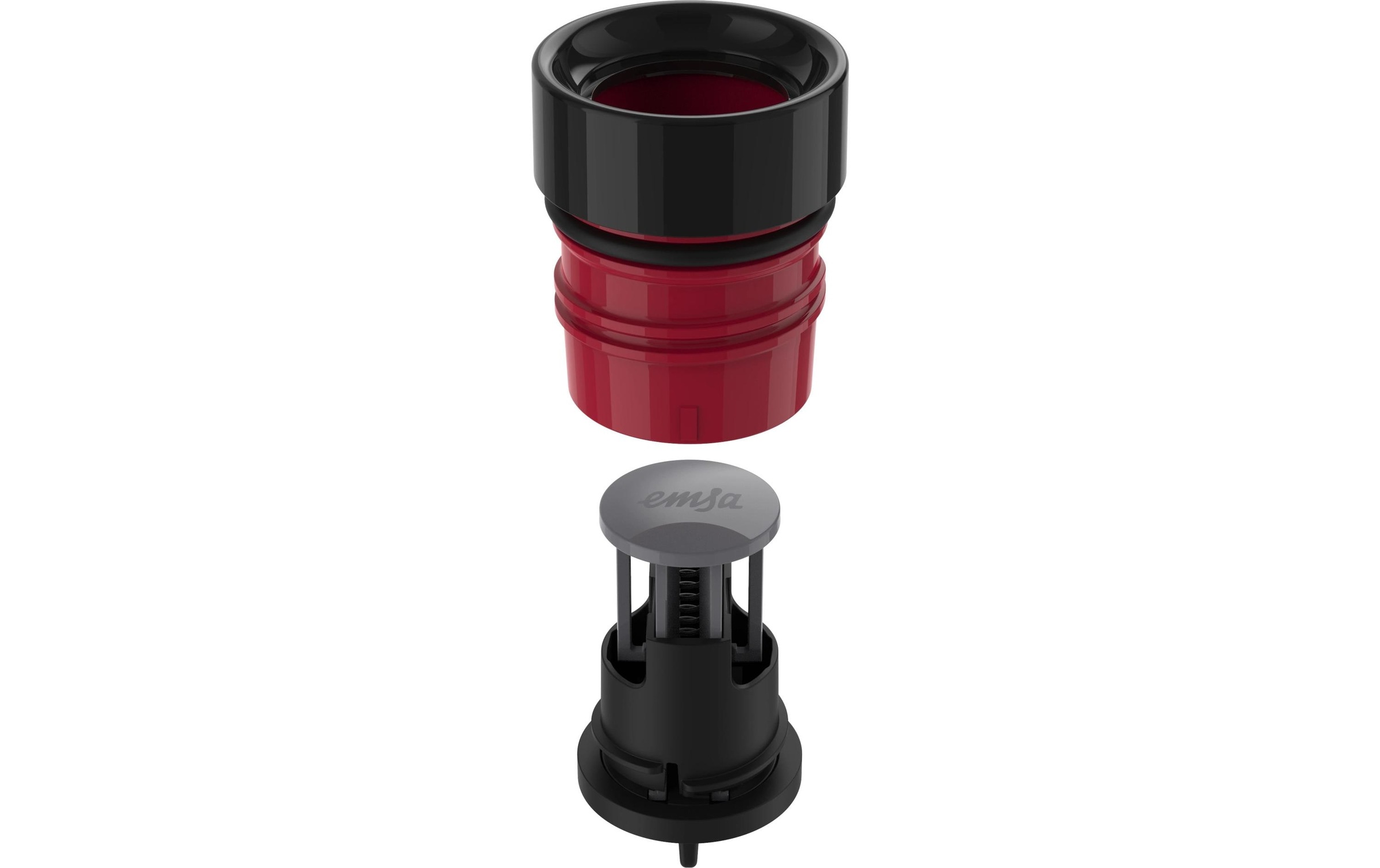 Emsa Trinkflasche »Bludrop Sleeve« Edelstahl/Silikon, Quick-Press, 12h warm/24h kühl