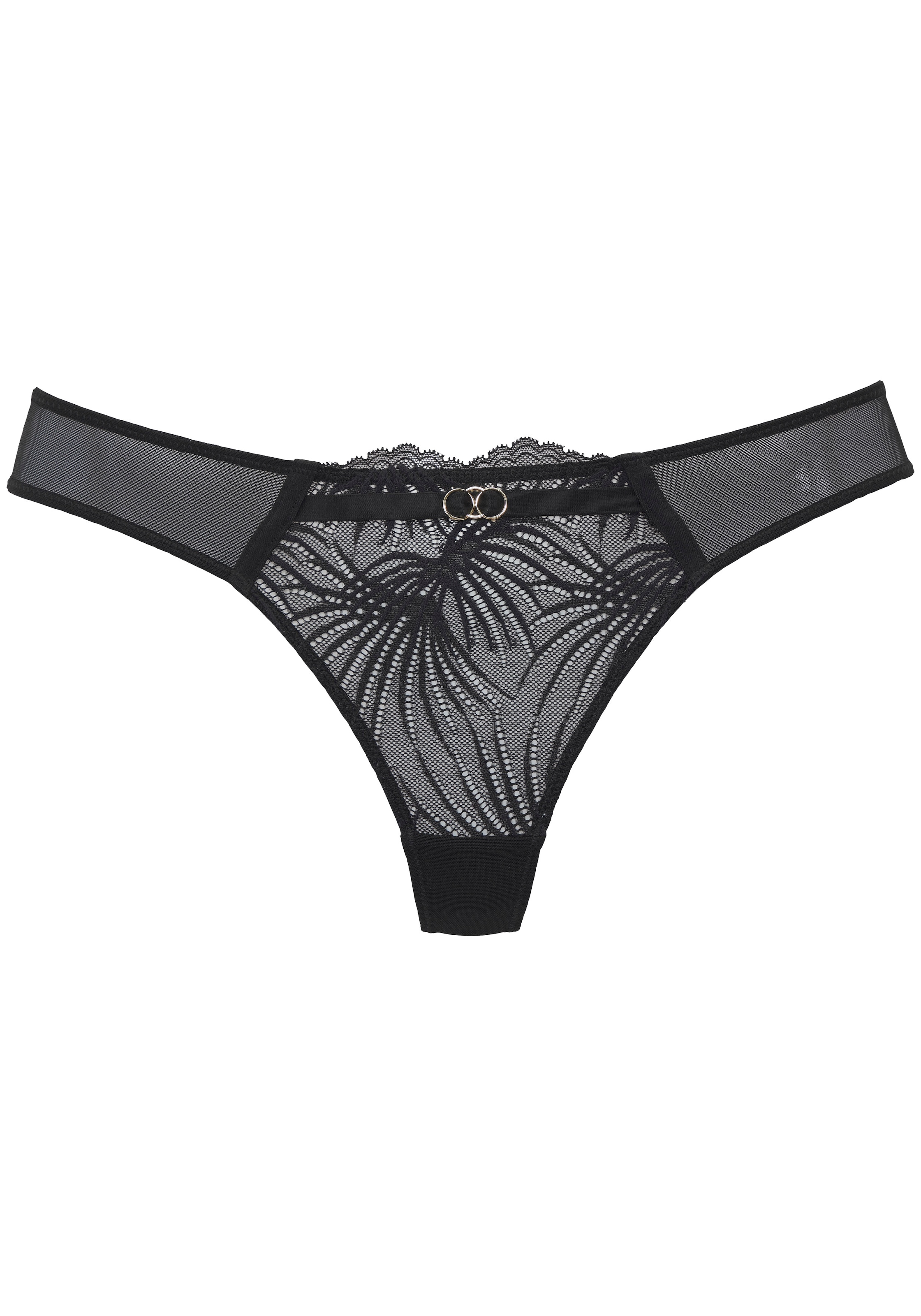 LASCANA String »Alexia« avec découpes sexy et accessoires anneaux, lingerie sexy