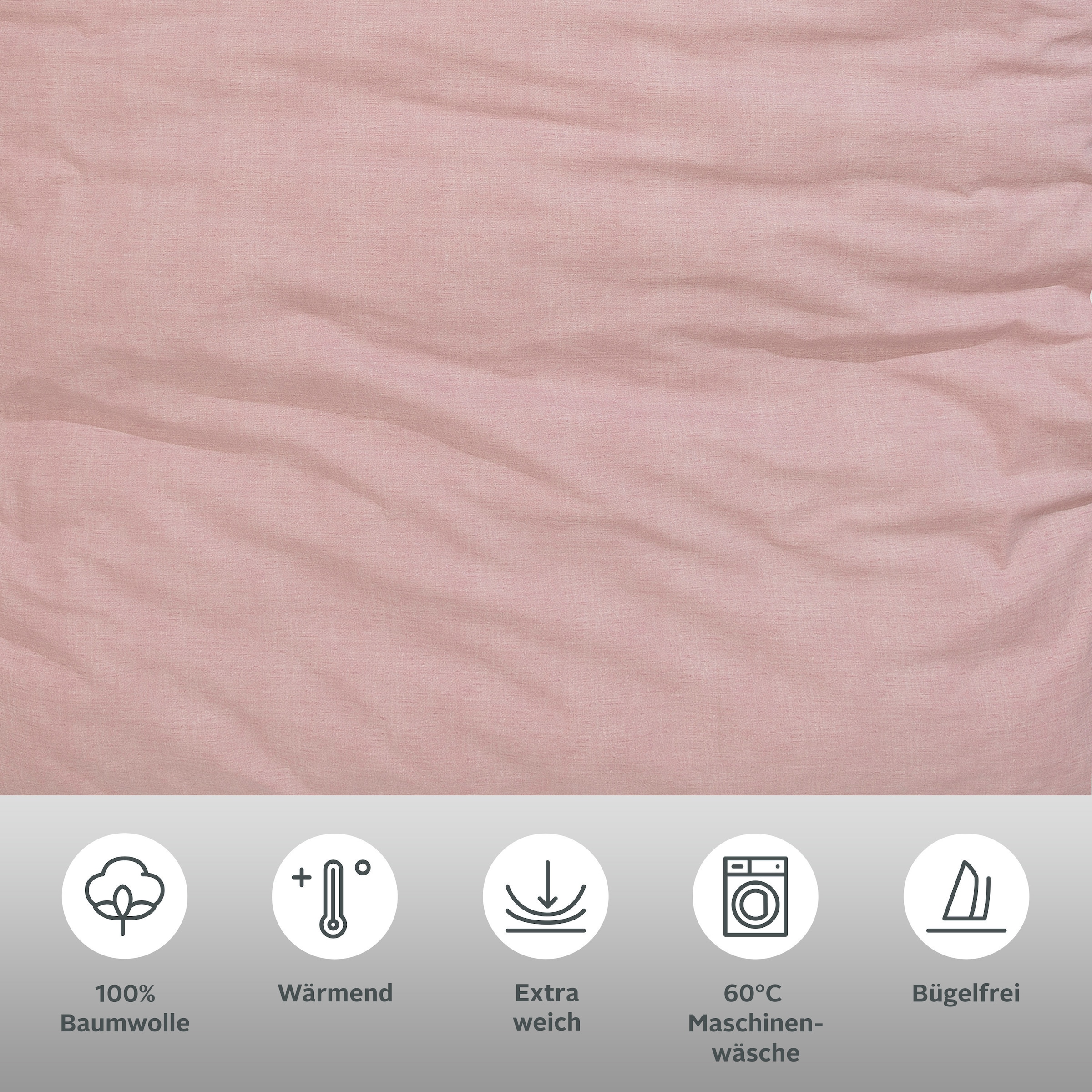 GOODproduct Bettwäsche »Melli« 2 Bettwäsche aus Baumwolle, Leinen-Look in Melange-Optik