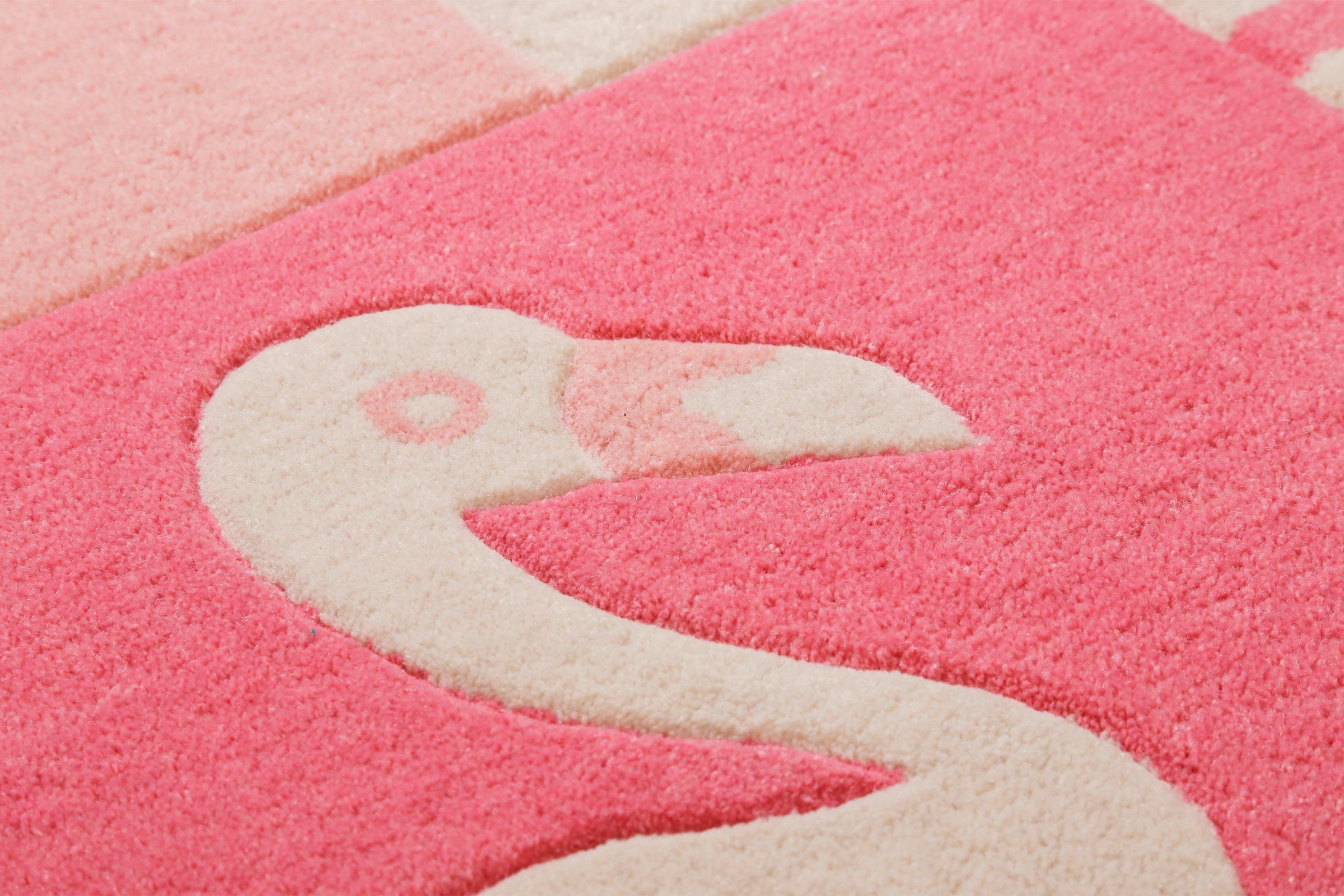 SMART KIDS Kinderteppich »Fruity Flamingo«, rechteckig, Flamingos Palmen, Konturenschnitt