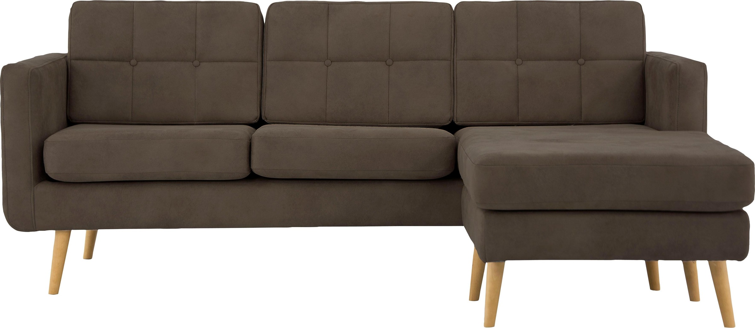 Image of Home affaire Ecksofa »Brest«, mit Knopfheftung und Steppung im Rücken, geradliniges Design bei Ackermann Versand Schweiz