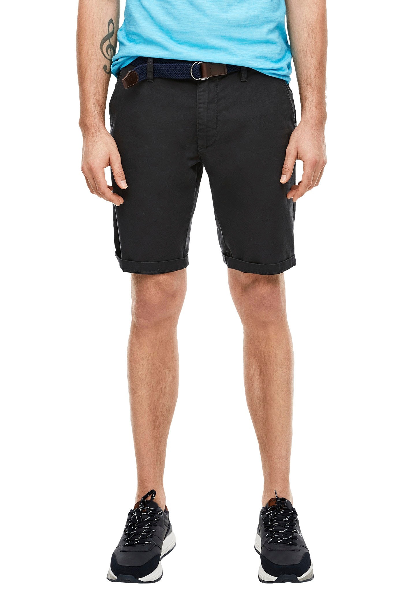 Chinoshorts (Set, 2 tlg., mit abnehmbarem Gürtel)