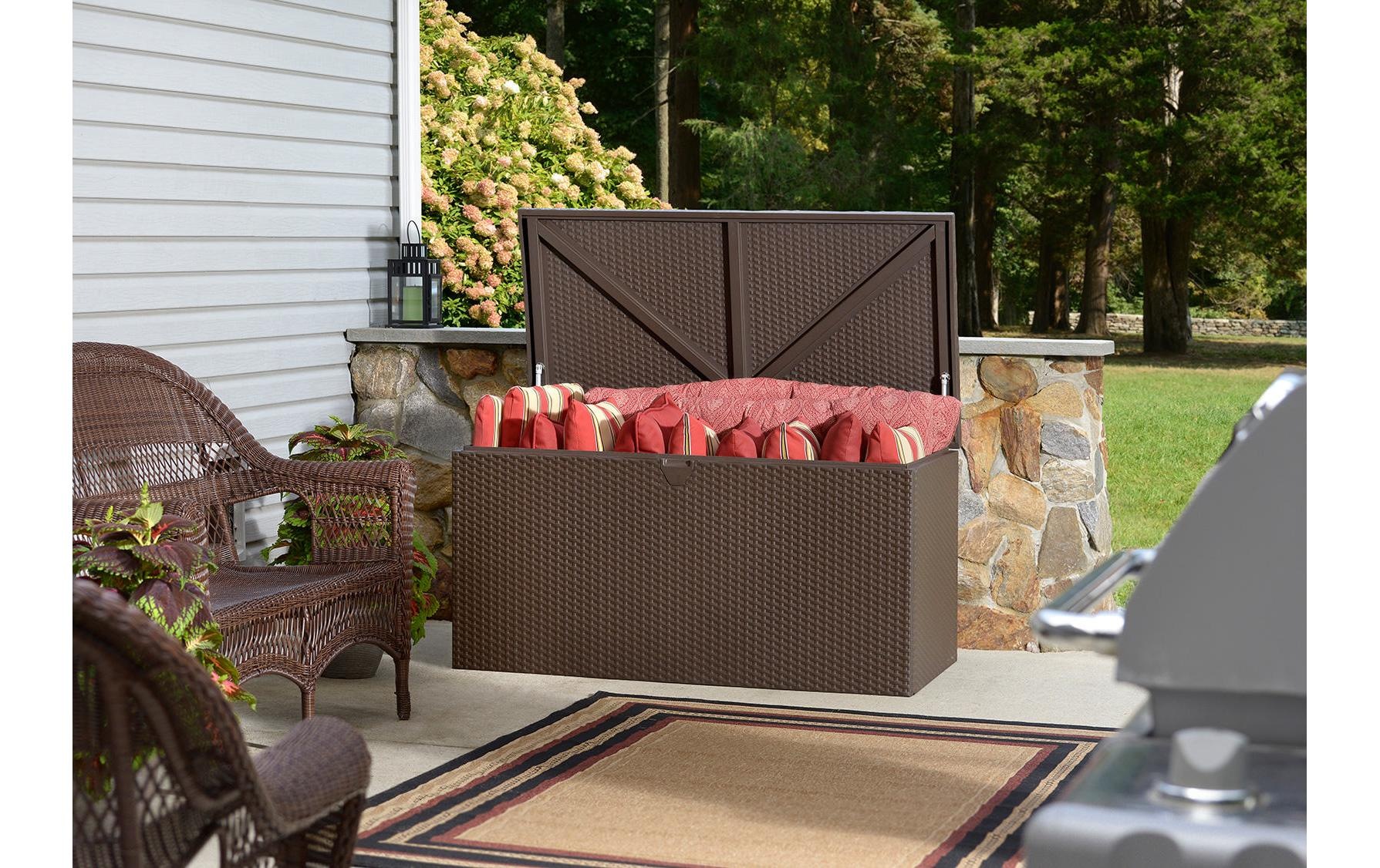 SPACEMAKER Gartenbox »133x70x65 cm Metall, espresso«