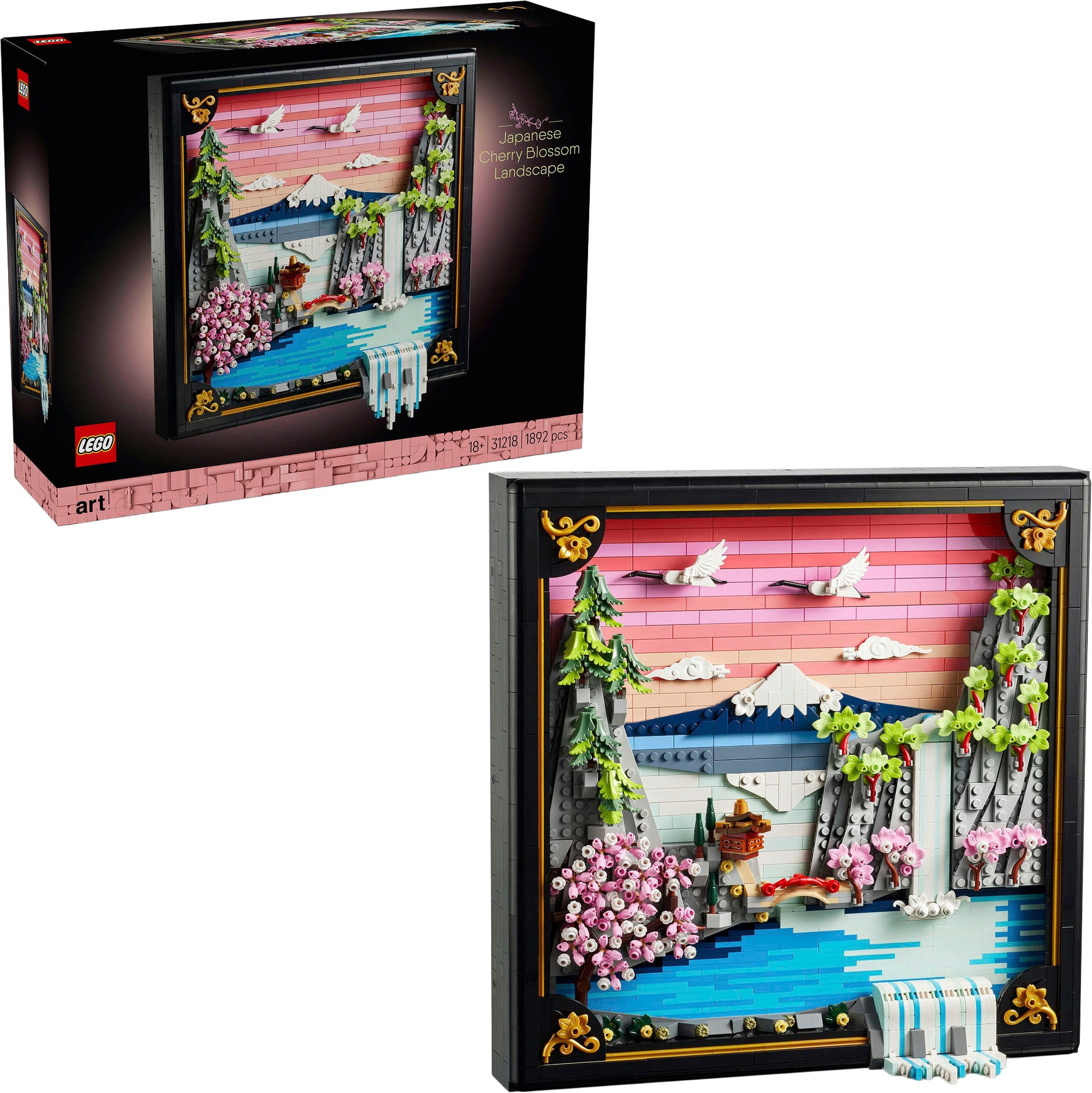 Image of LEGO Konstruktionsspielsteine "Japanische Kirschblütenlandschaft (31218), LEGO ART" Made in Europe