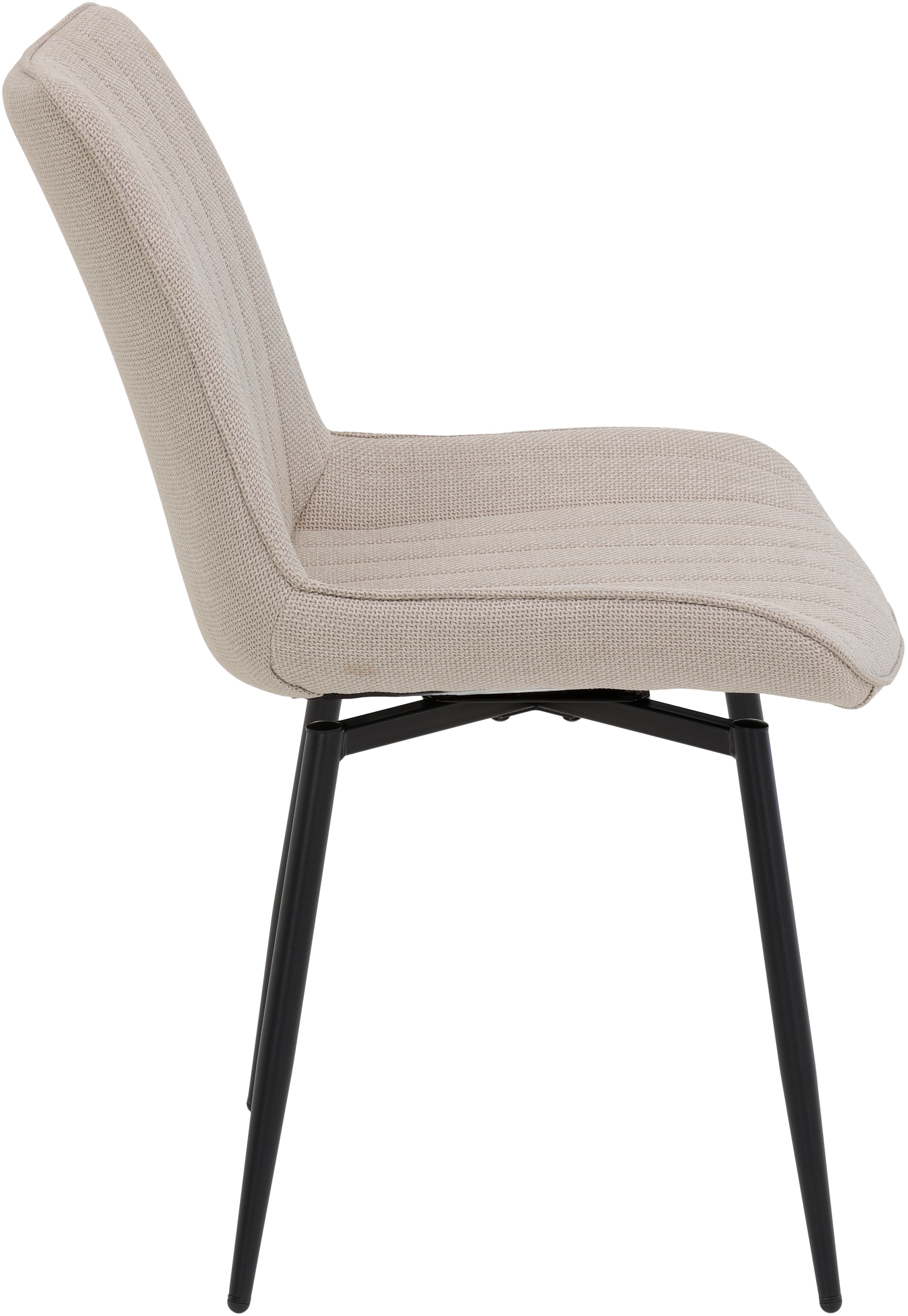 HELA Drehstuhl »Vierfussstuhl BERGEN«, (Set), 2 St., Webstoff, Esszimmerstuhl, XL-Sitzbreite, 360° drehbar