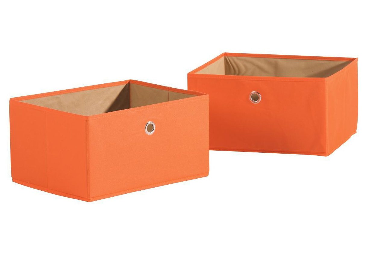 Image of roba® Aufbewahrungsbox »Canvas-Boxen, orange«, (Set, 2 St.) bei Ackermann Versand Schweiz