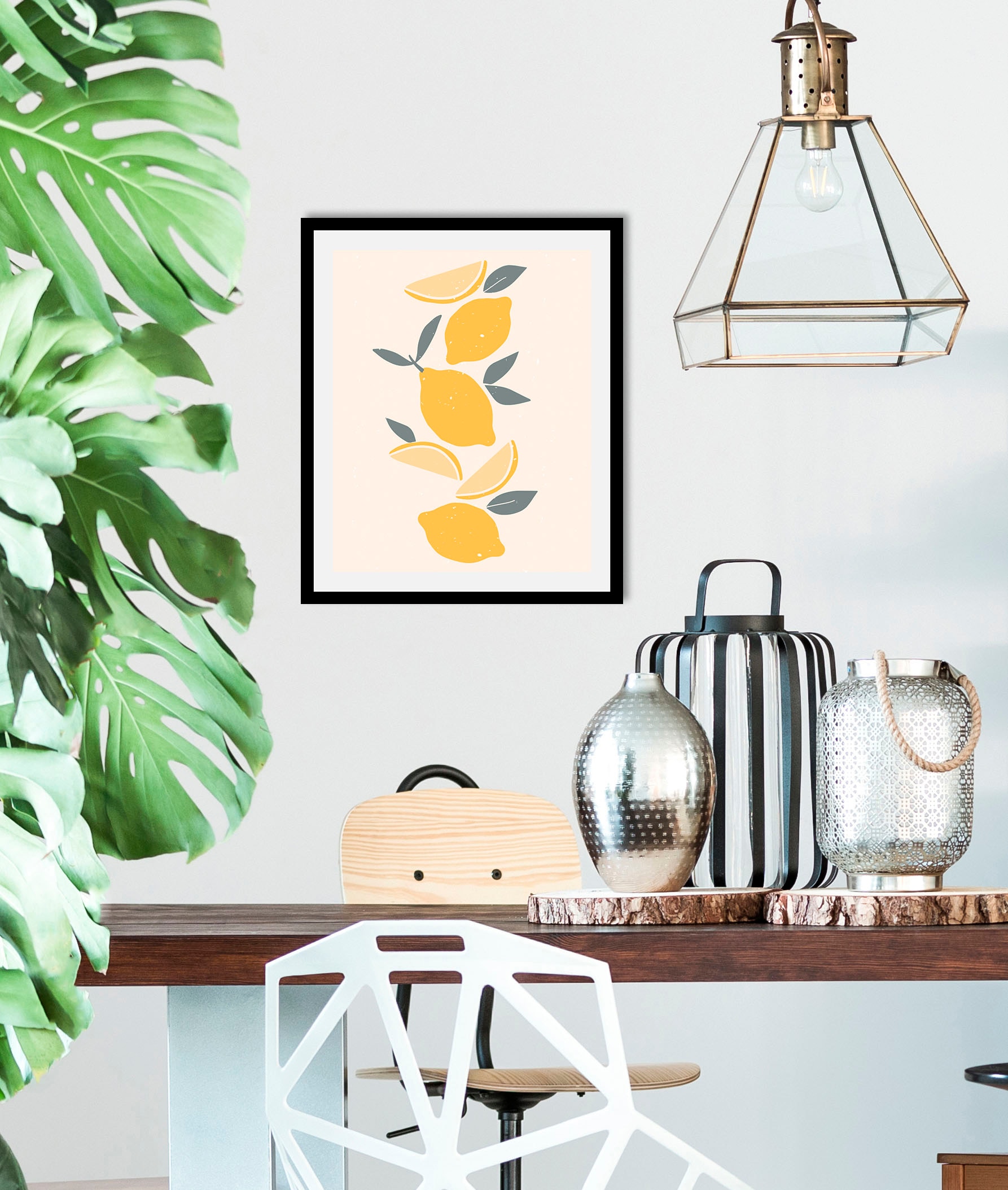Image of queence Bild "Citrus Dream" Essen Kunst Lebensmittel Obst Obst Bilder 1 Stk. tlg. gerahmt