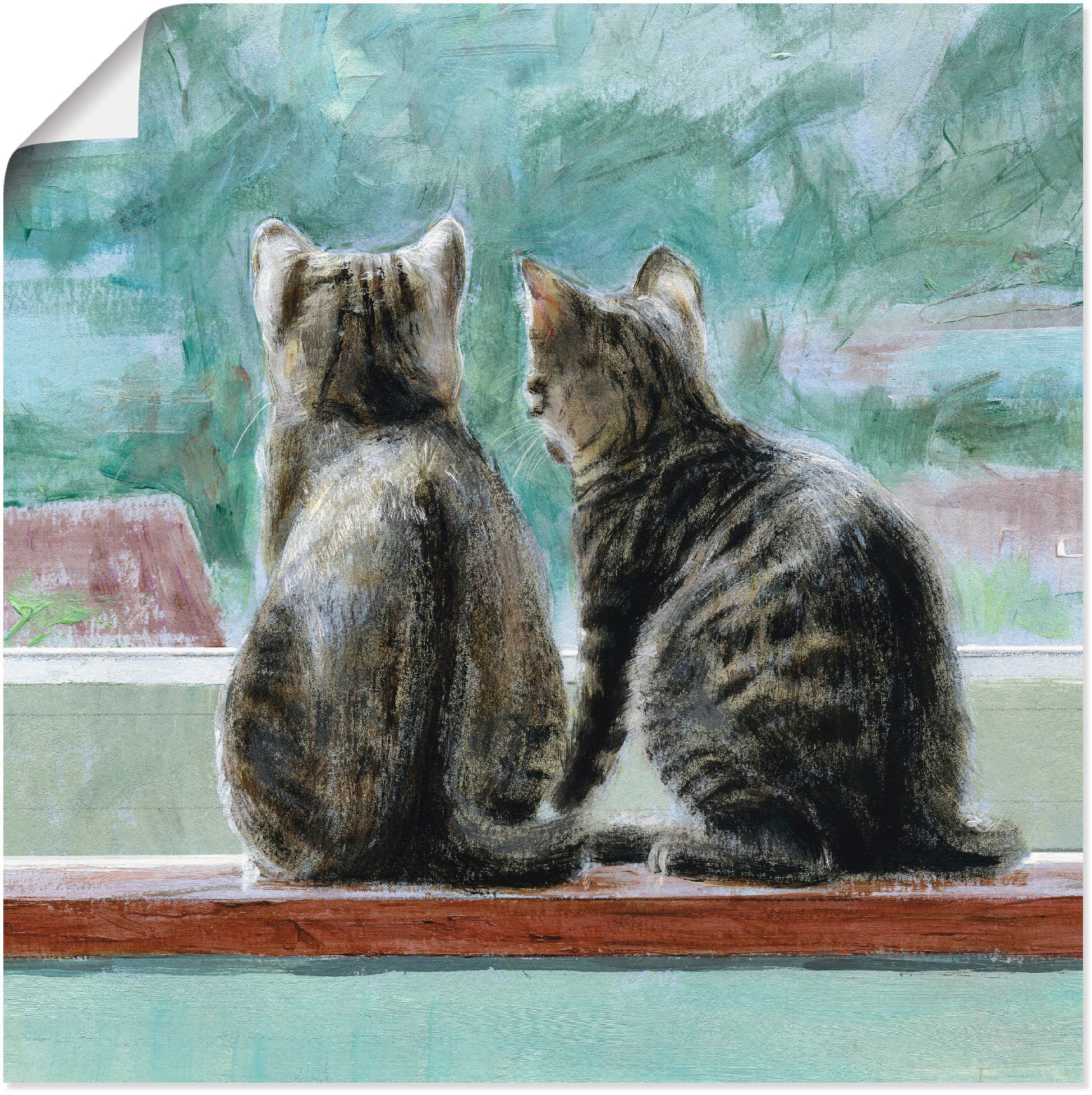 Image of Artland Poster "Schöne Aussicht" Haustiere 1 Stk. tlg. ohne Rahmen