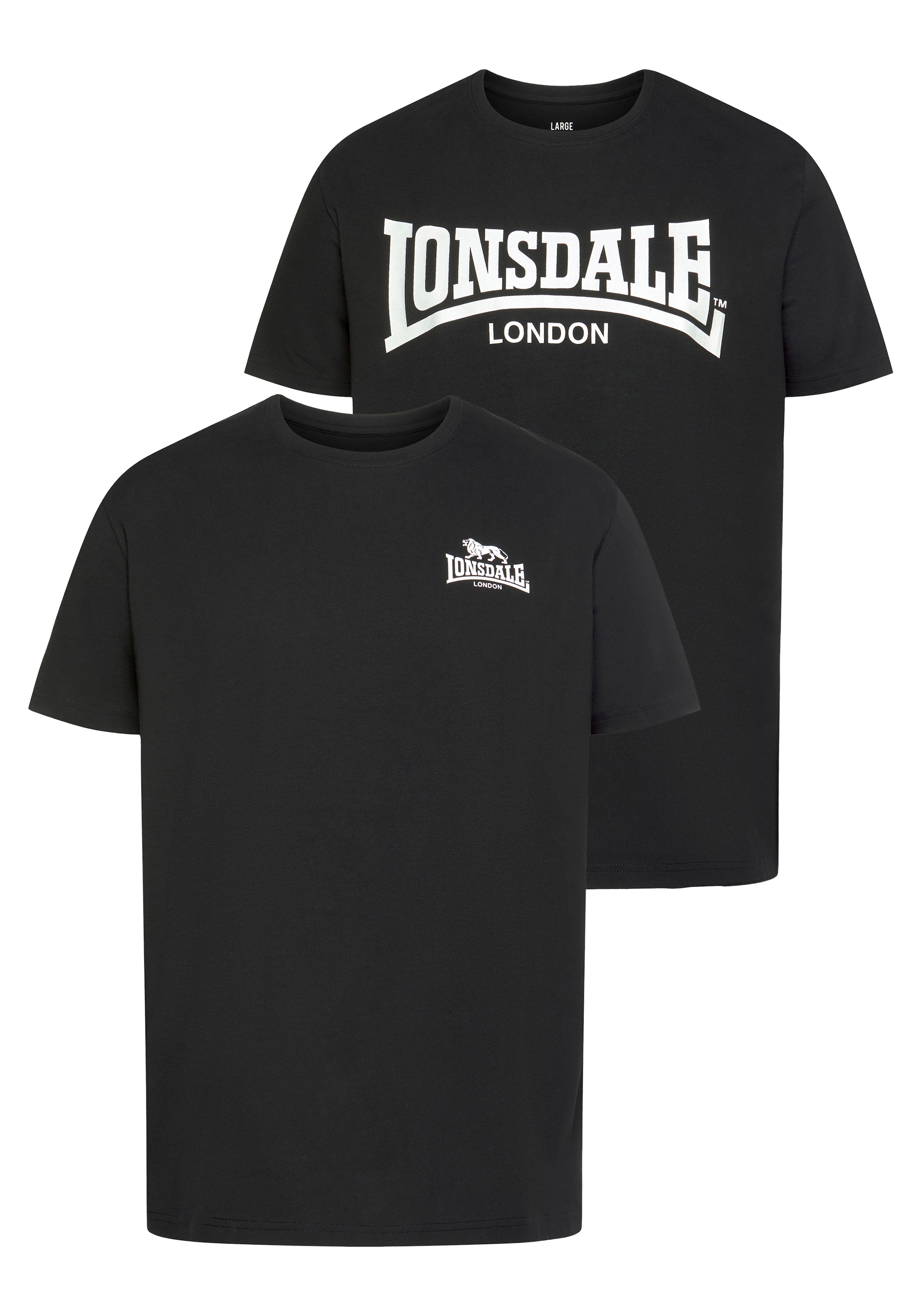 Image of Lonsdale T-Shirt "PIDDINGHOE" Packung, 2er-Pack, 2 Stk.