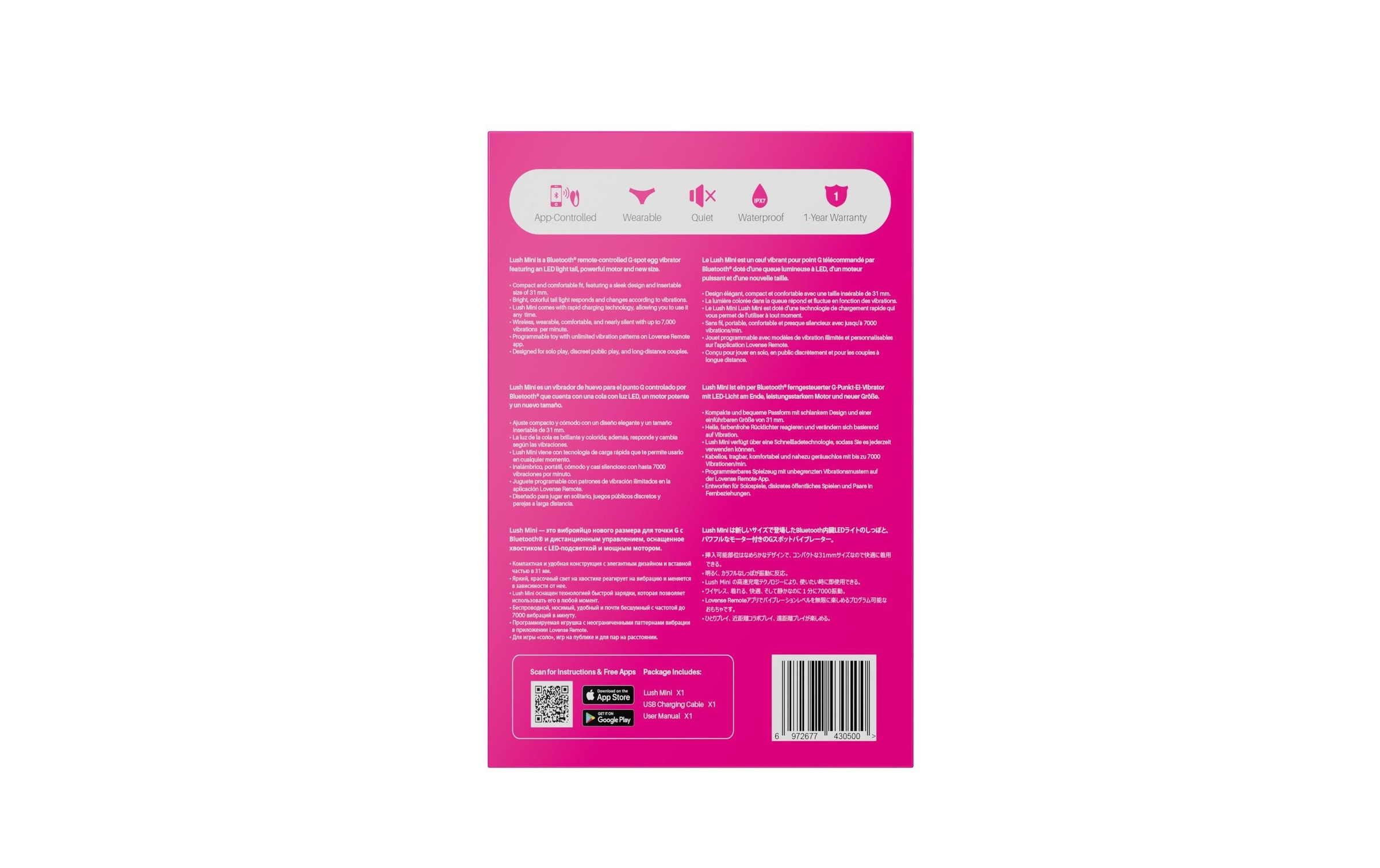   Vibrator »Lovense Ei Lush Mini« Mini-Vibro-Ei kompakt und ergonomisch gestaltet