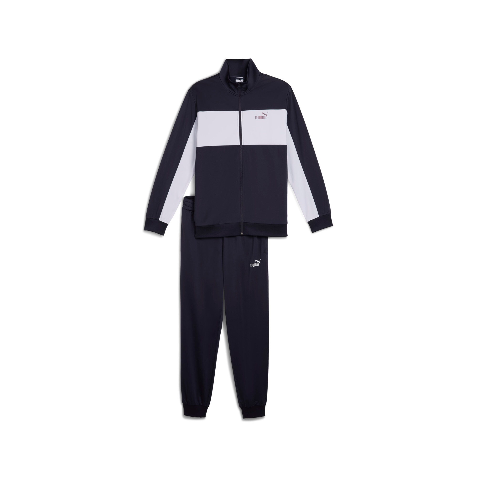 Image of PUMA Trainingsanzug "POLY COLORBLOCK SUIT" 2 Stk. für Sport- und Freizeitaktivitäten, mit elastischem Bund