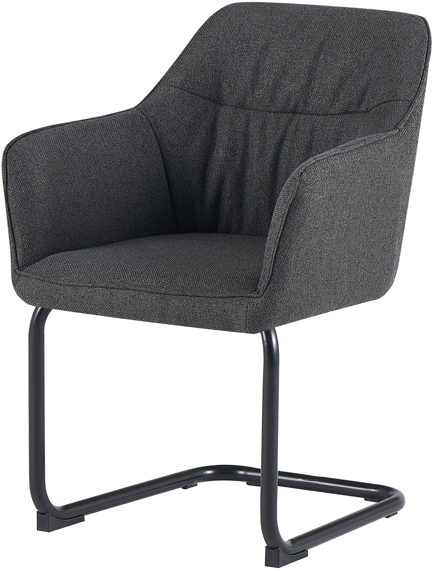 GOODproduct Chaise cantilever »Elba« (Set) 2 cuisgemütlicher Stuhl / Sessel, 180 Grad drehbar, Auto Return, Webstoff