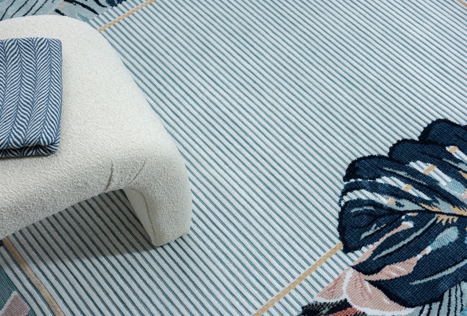 Myflair Möbel & Accessoires Teppich »Cloud, LAGERRÄUMUNG!«, rechteckig, 8 mm Höhe, Flamingo Motiv, mit Bordüre, Outdoor geeignet, Balkon, Terrasse