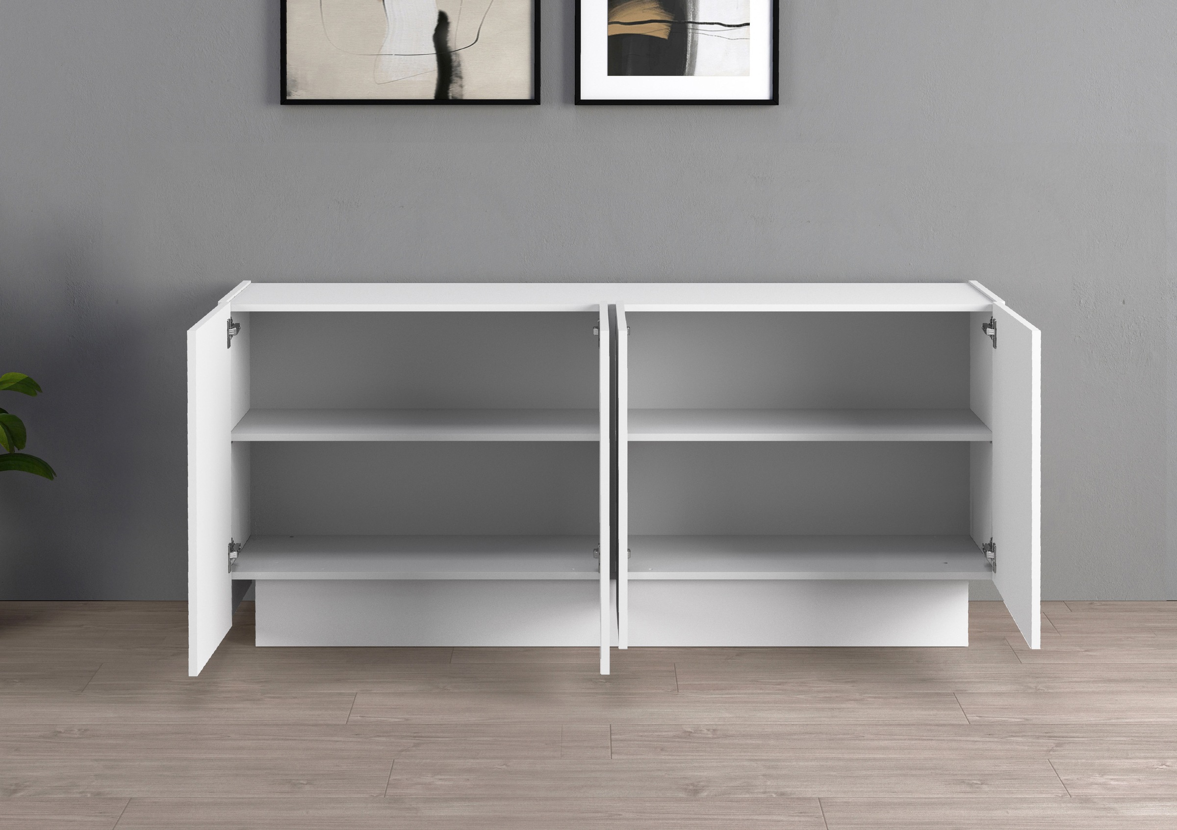 INOSIGN Sideboard »VELA, Sideboard, Breite 160 cm, Design mit schrägen Türen« 1 Stk. tlg. Made in Italy, Masse-B/T/H: 160x35x75,Sideboard, Anrichte, Kommode