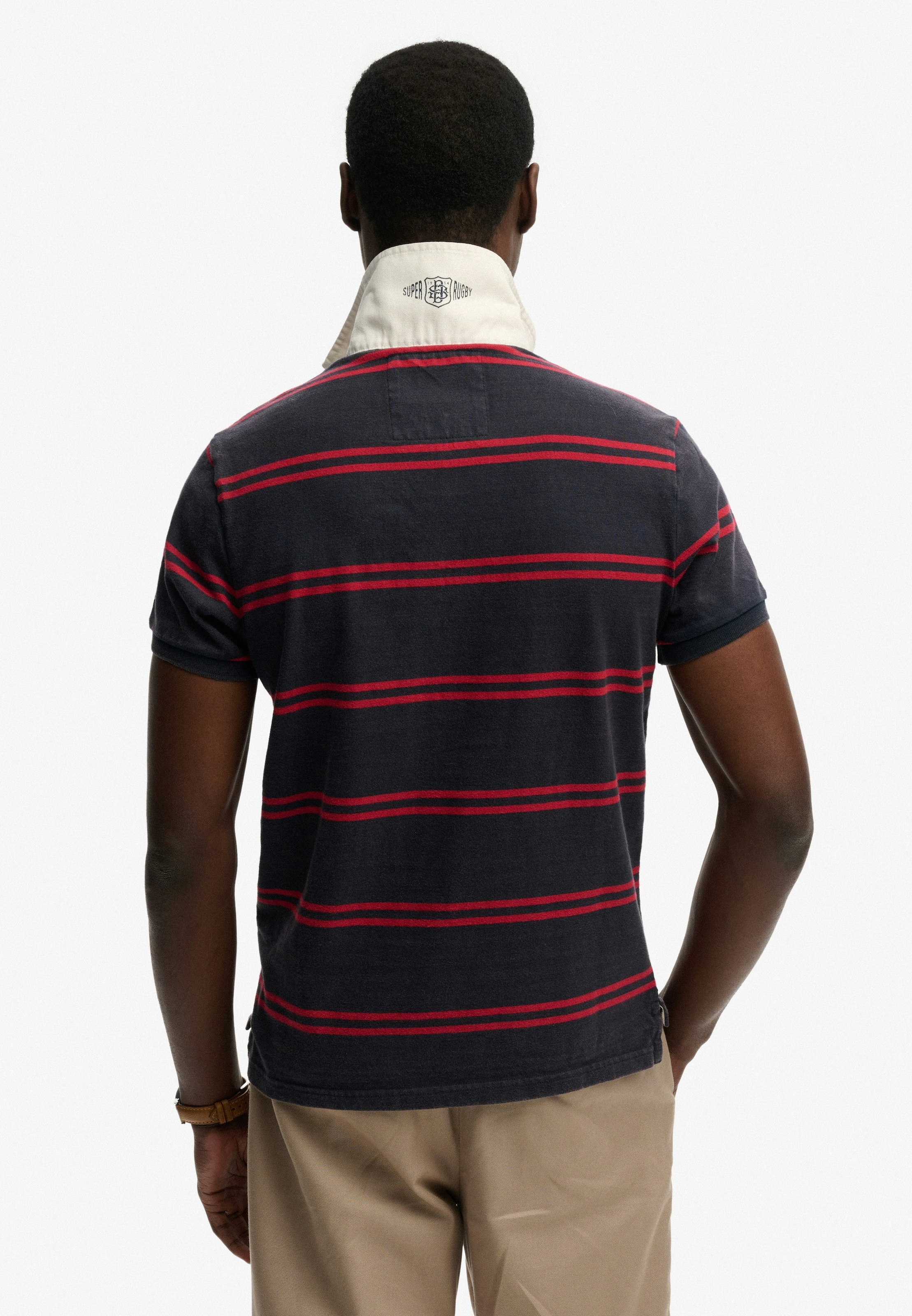 Superdry Polo »DOUBLE EMBLEM JERSEY SS RUGBY« im angesagten Rugby Stil
