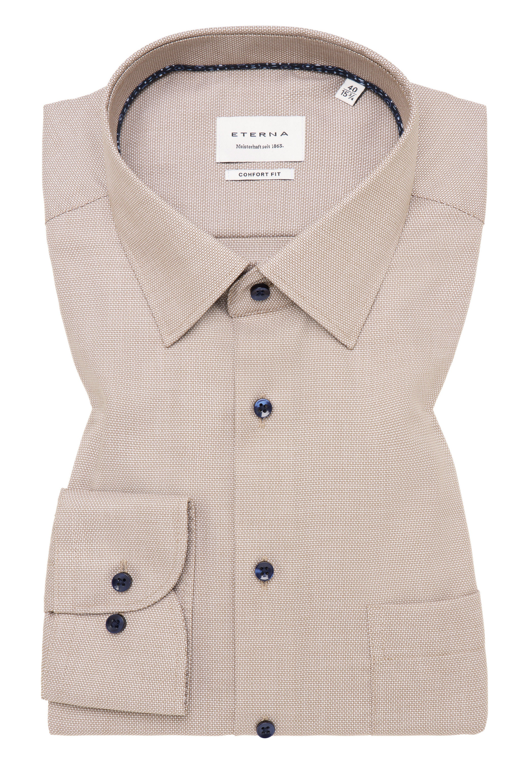 Eterna Langarmhemd »COMFORT FIT«, NON IRON (bügelfrei)
