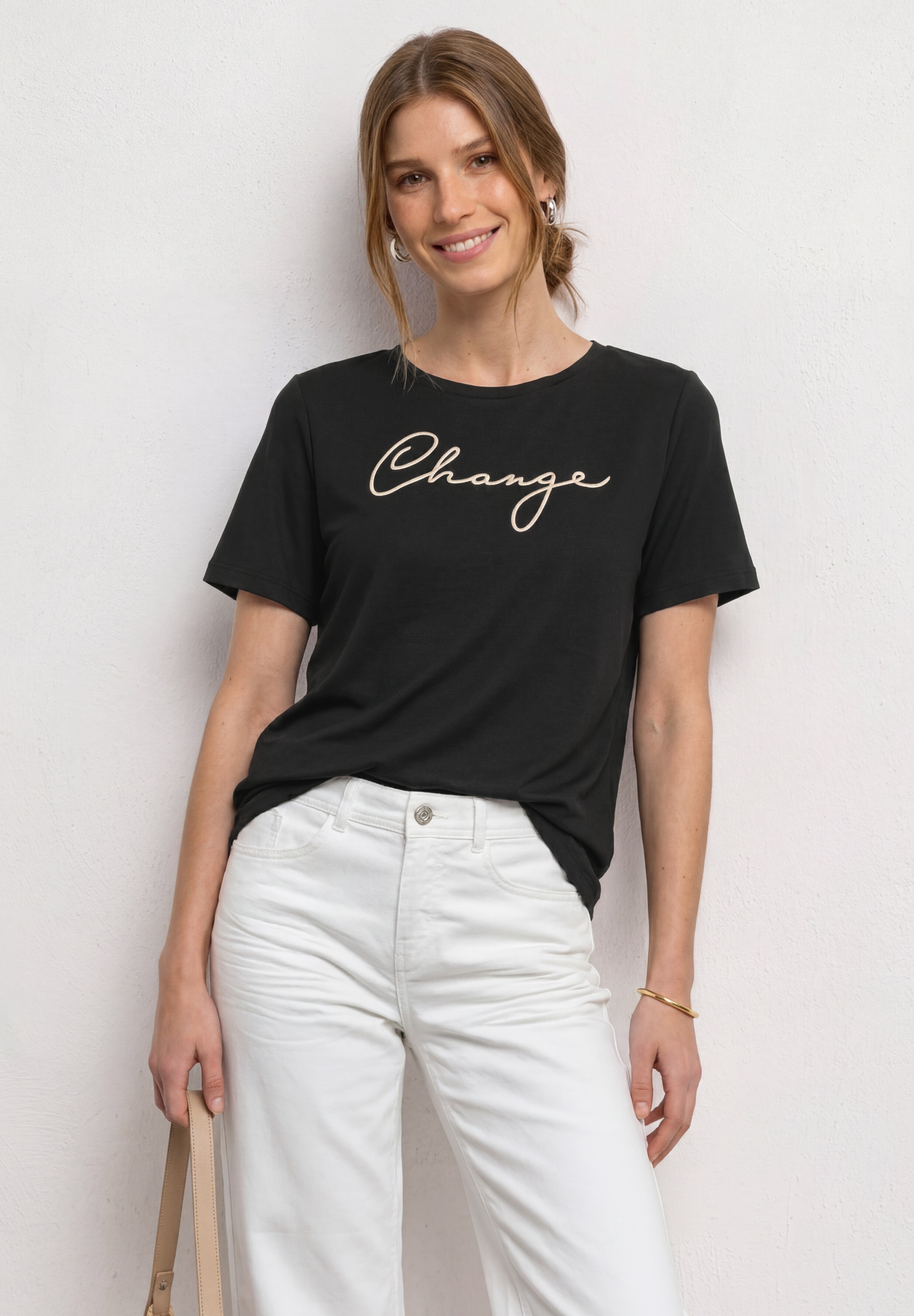STREET ONE T-shirt à manches courtes Sommershirt mit Working