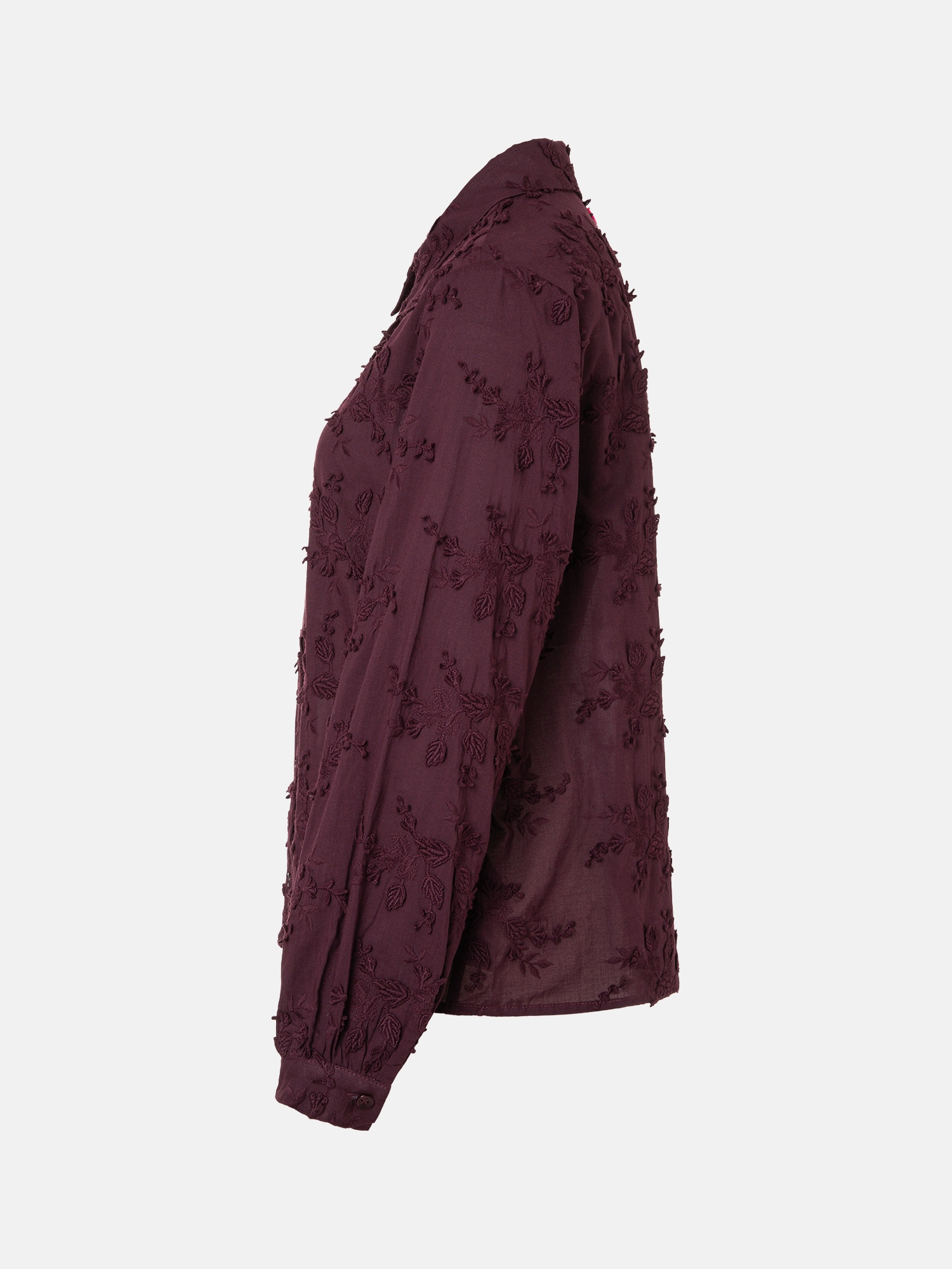 Lieblingsstück Hemdbluse »FaridaL« mit floralen Details, Baumwolle