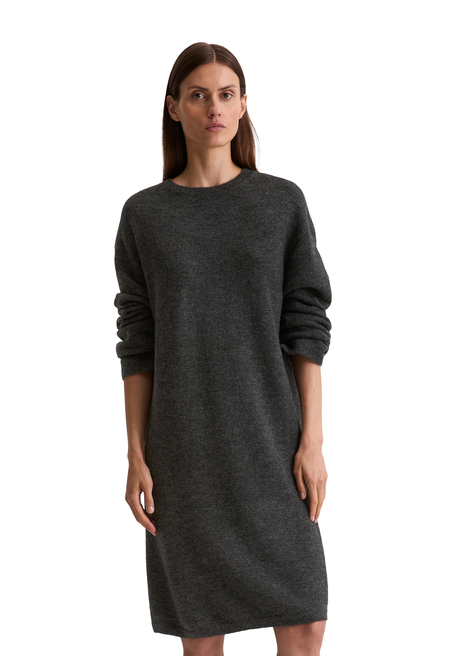Image of Marc OPolo Strickkleid Rundhalsausschnitt, Relaxed Fit, Wollmischung