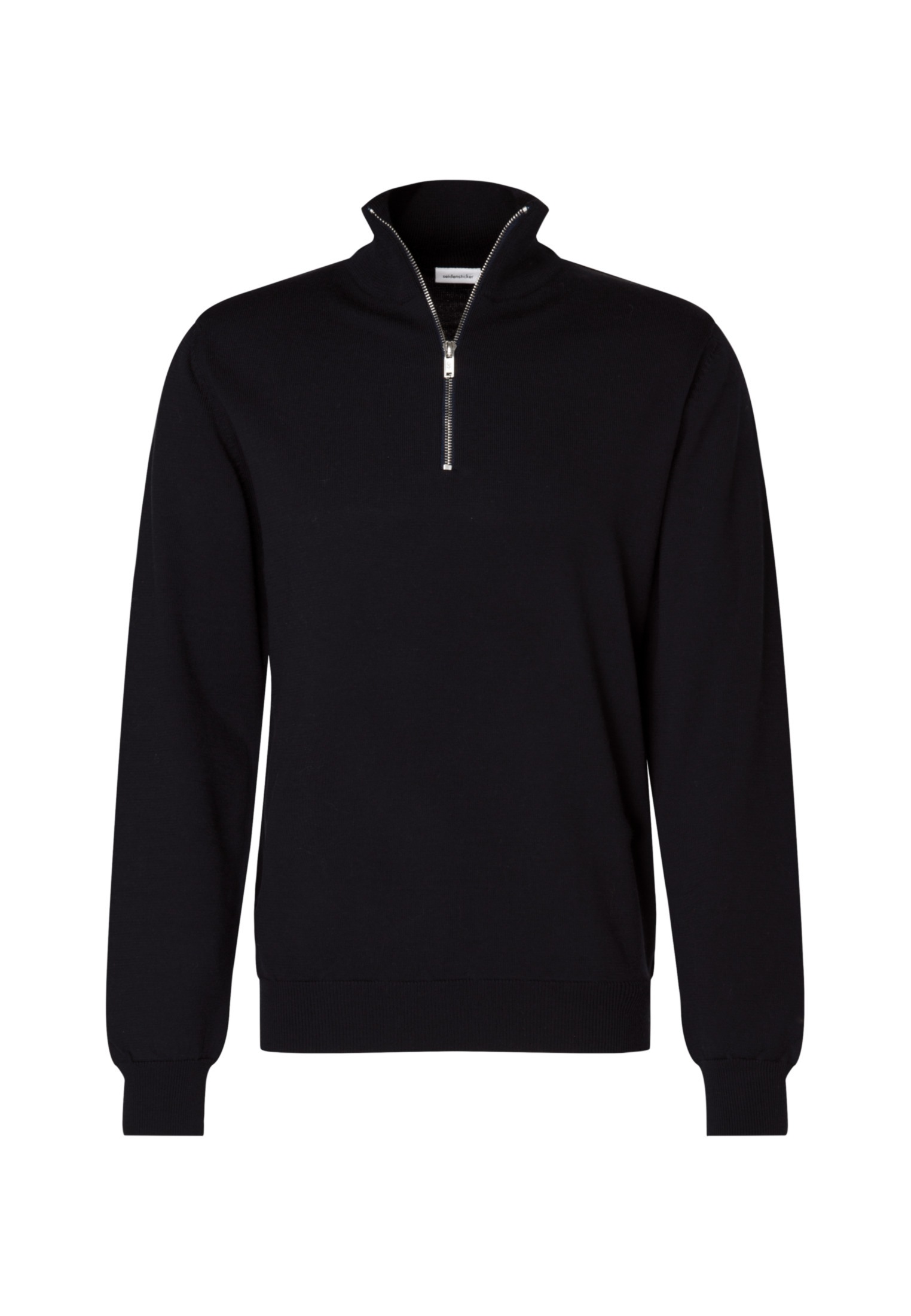 seidensticker Stehkragenpullover »Schwarze Rose« Quarter Zip Uni