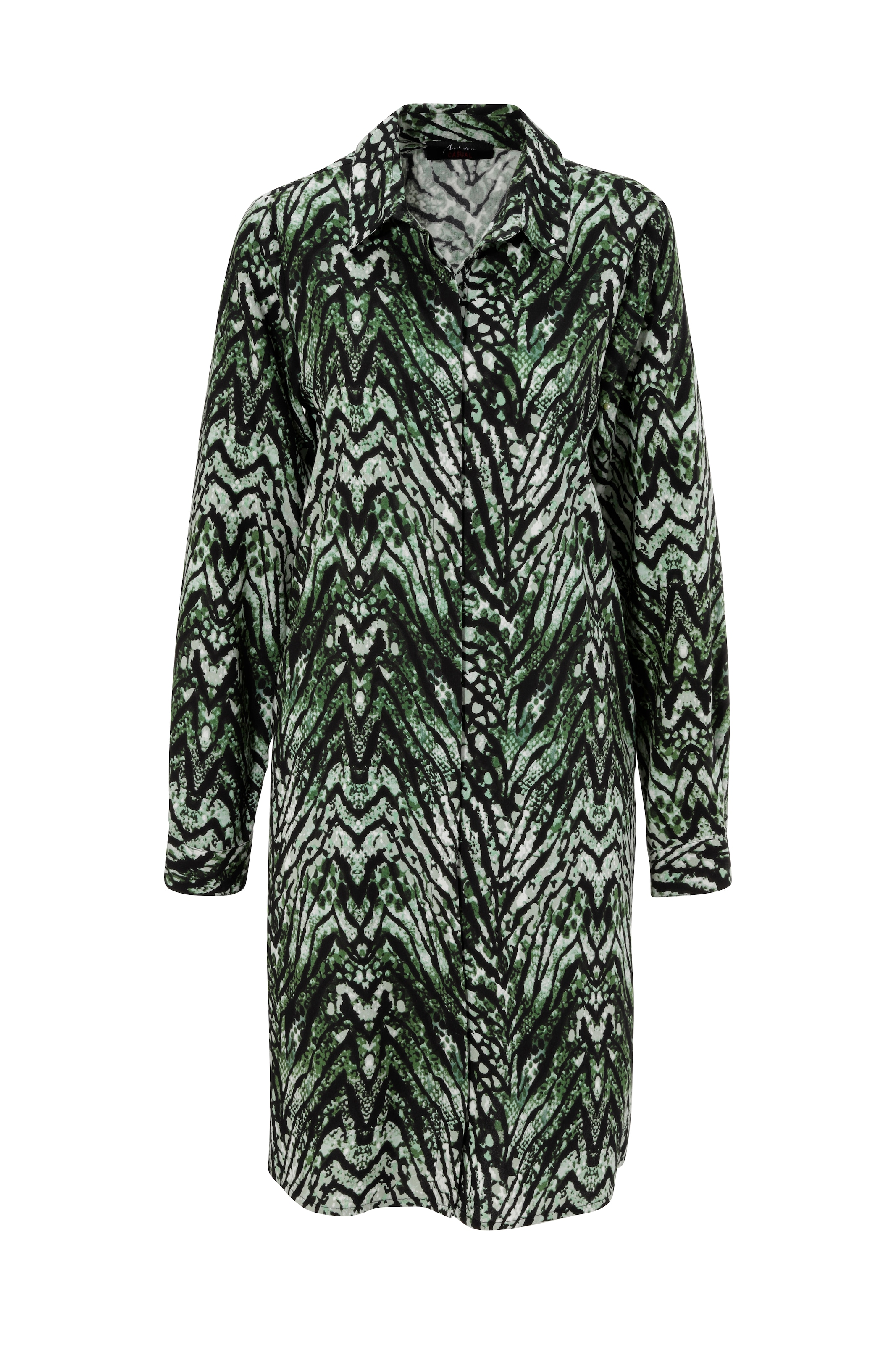 Aniston CASUAL Blusenkleid, im extravaganten Animal-Print- jedes Teil ein Unikat