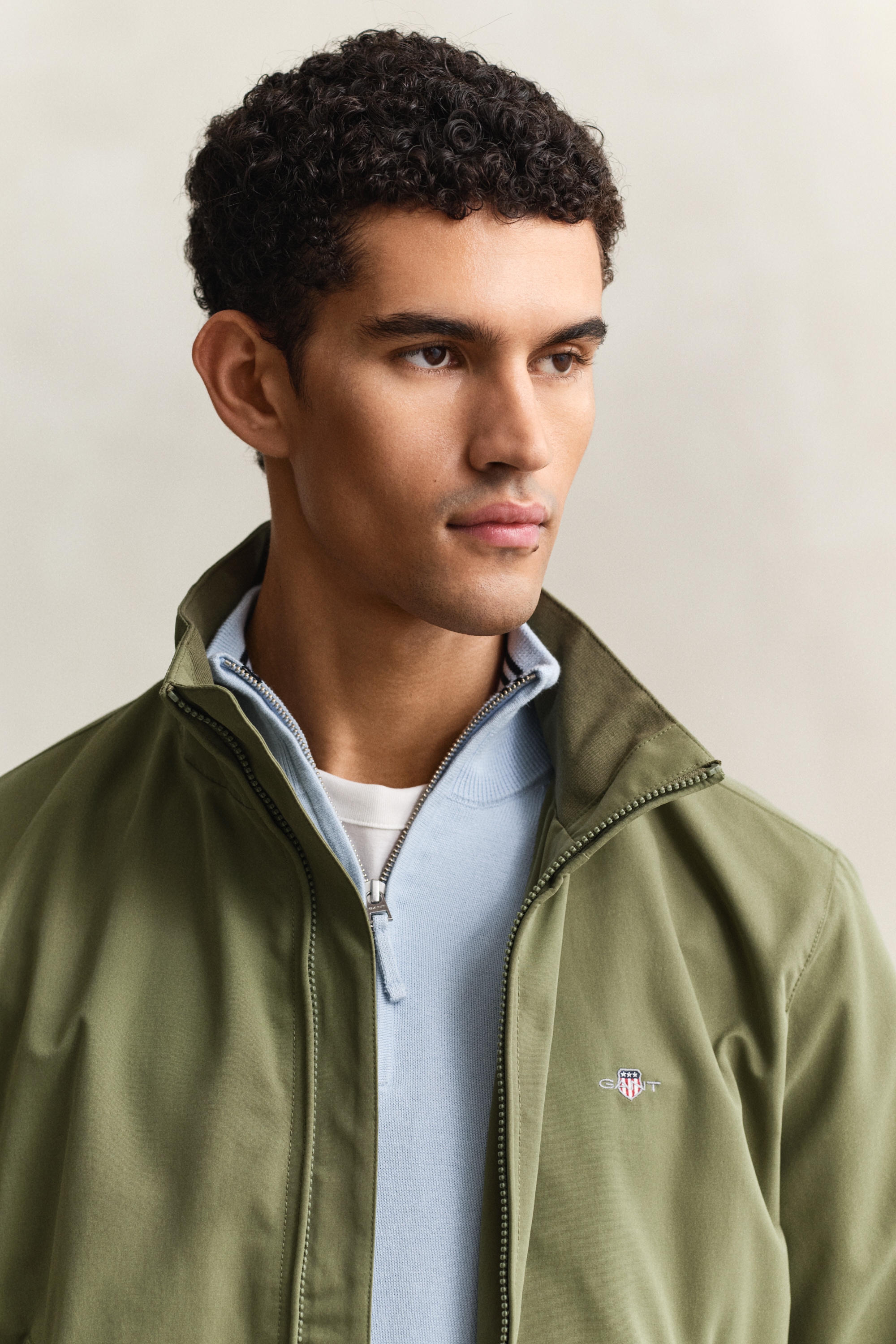 Image of Gant Blouson "LIGHTWEIGHT HAMPSHIRE" ohne Kapuze Regular fit mit Stehkragen