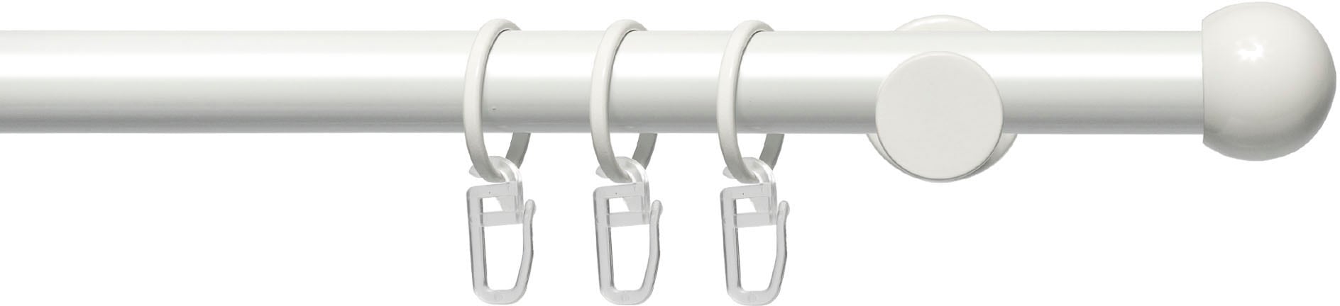 Image of Liedeco Gardinenstange "Fertigstilgarnitur 20 mm Power Kugel" Ø 20 mm 1 läufig-läufig Fixmass Gardinenstange Komplett
